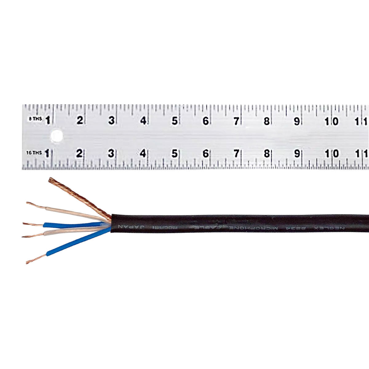 A piece of cable and a ruler