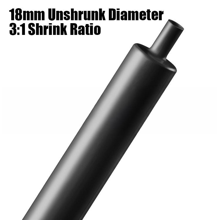 18mm unshrunk heat shrink tubing with 3 to 1 shrink ratio
