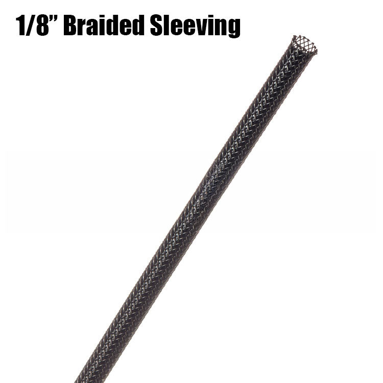 0.125 inch expandable braided sleeving with a wide range of colors