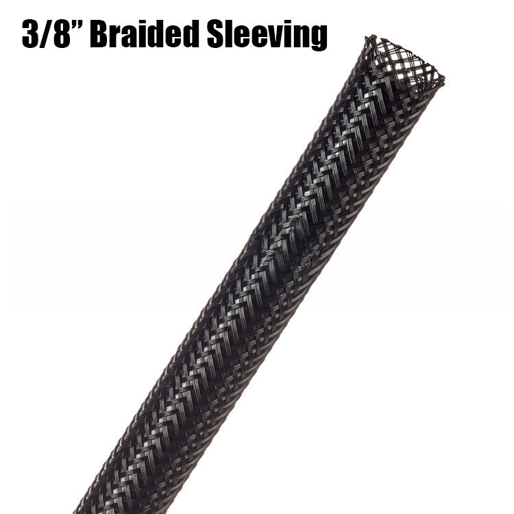 0.375 inch expandable braided sleeving with a wide range of colors