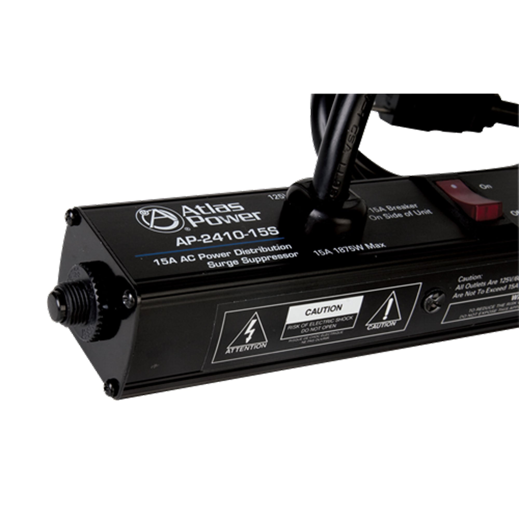 AtlasIED AP-2410-15S 15A Vertical Power Strip, 24", 10 Outlet