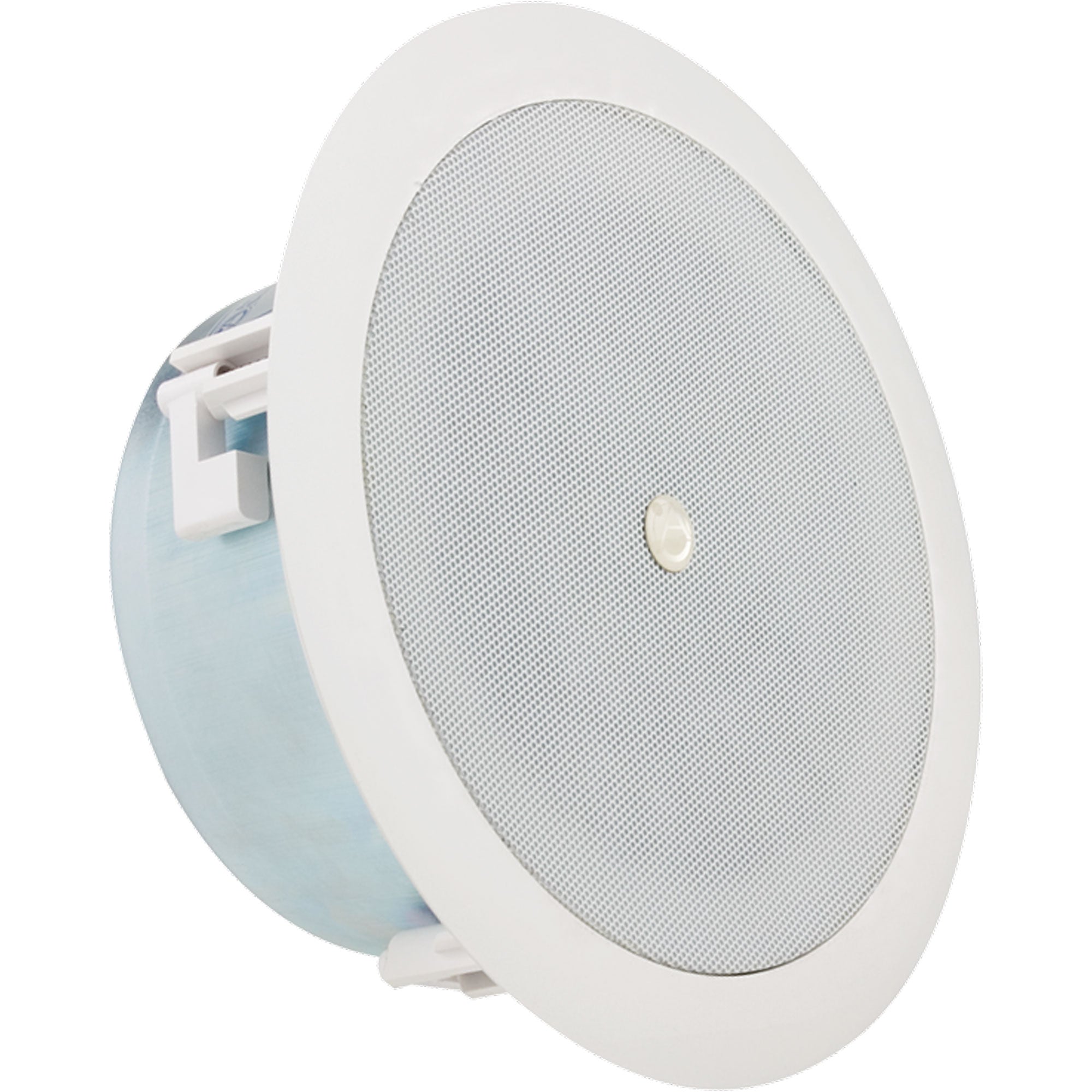 AtlasIED FAP42TC 4" Shallow Coaxial In-Ceiling Speaker with 16-Watt 70/100V Transformer (White, Pair)