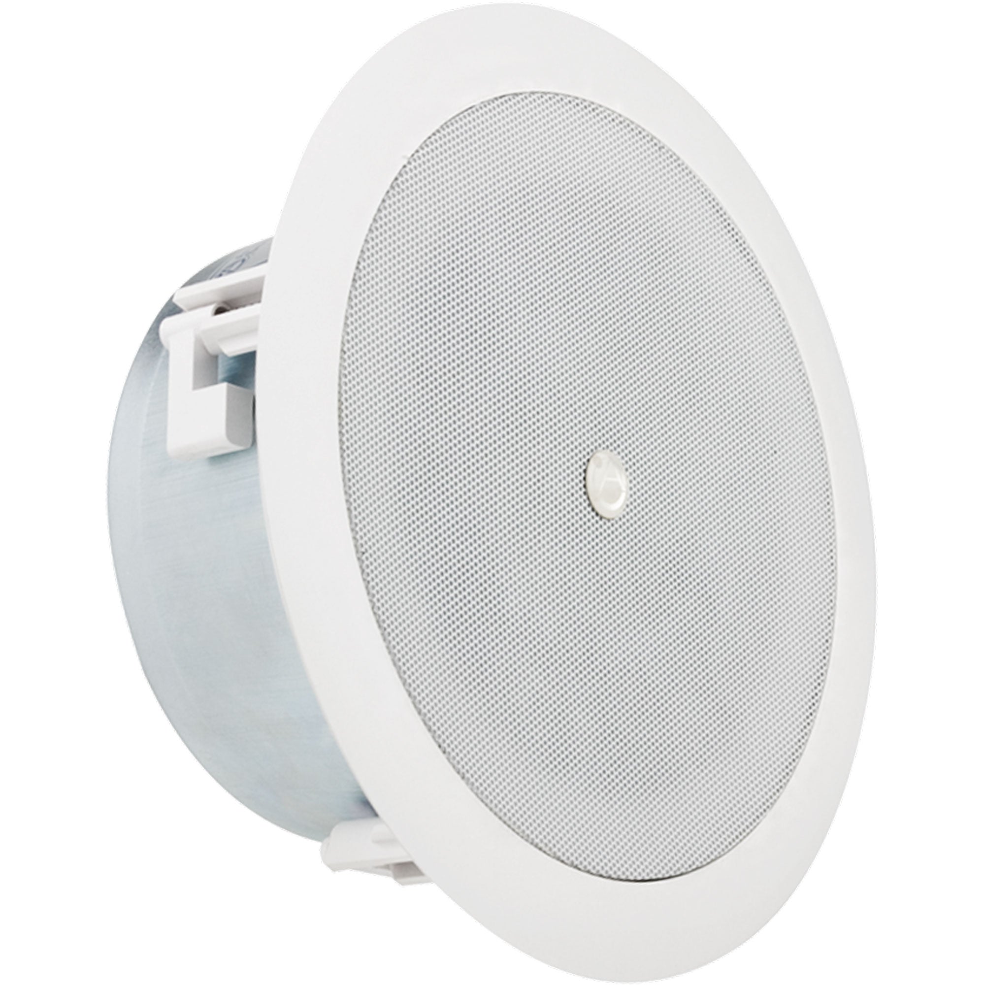 AtlasIED FAP42TC-UL2043 4" Shallow Coaxial In-Ceiling Speaker with 16W 70/100V Transformer (White, Pair)