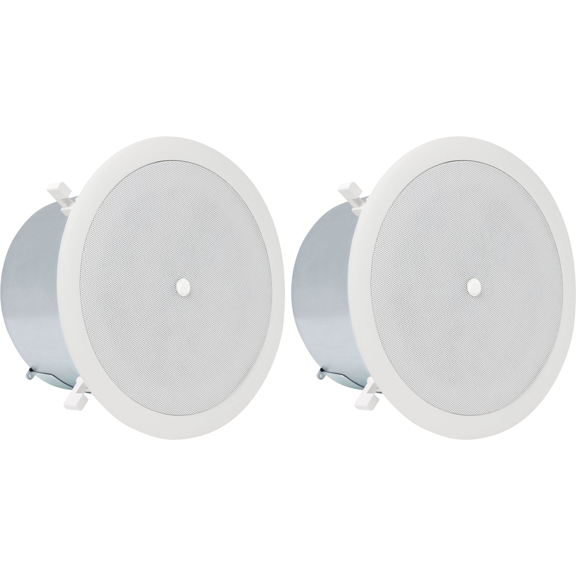 AtlasIED FAP62T-UL2043 6" Coaxial In-Ceiling Speaker with 32-Watt 70/100V Transformer (White, Pair)