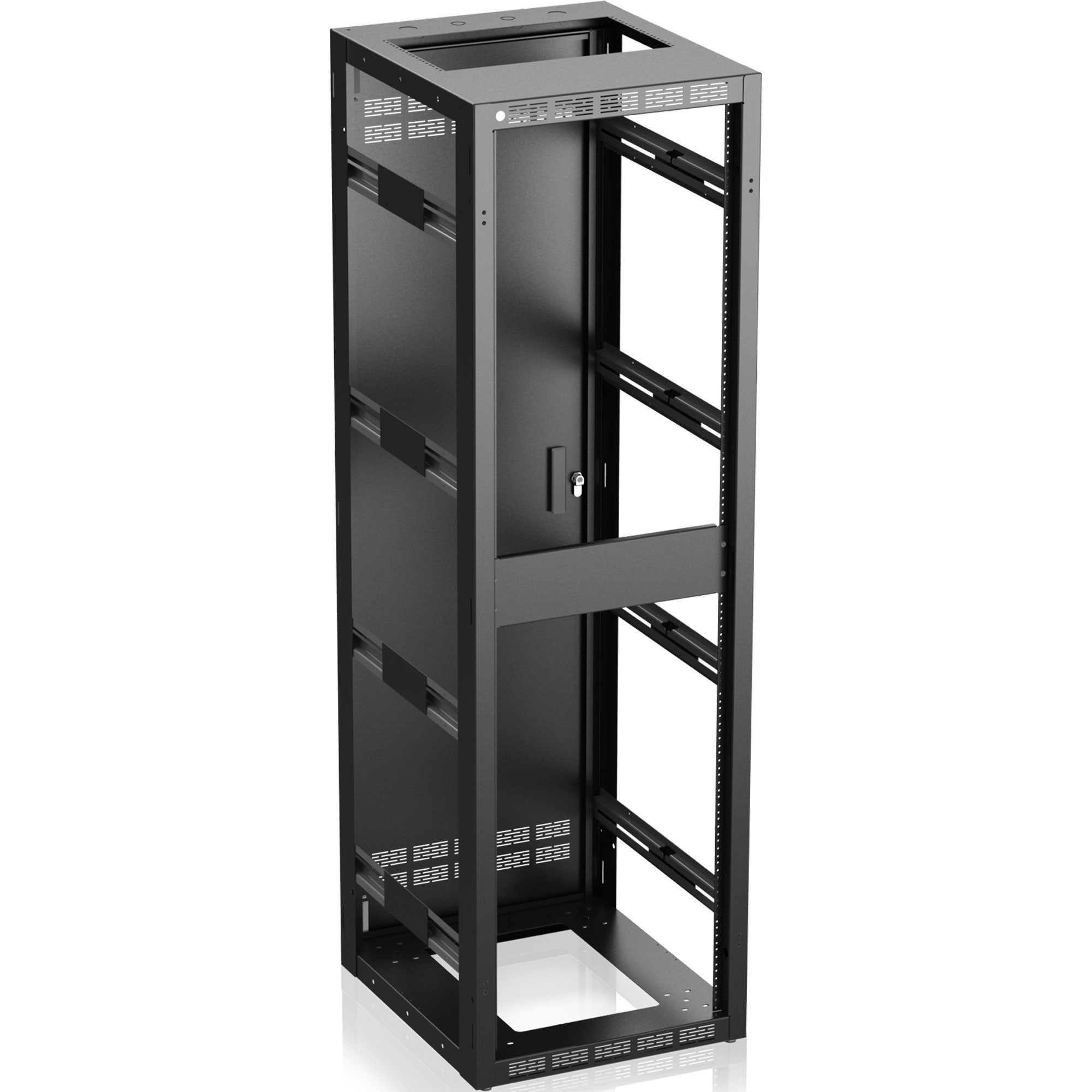 AtlasIED 540-25-MPRD Stand Alone or Gangable Rack (40RU, 25" Deep, Perforated Rear Door)