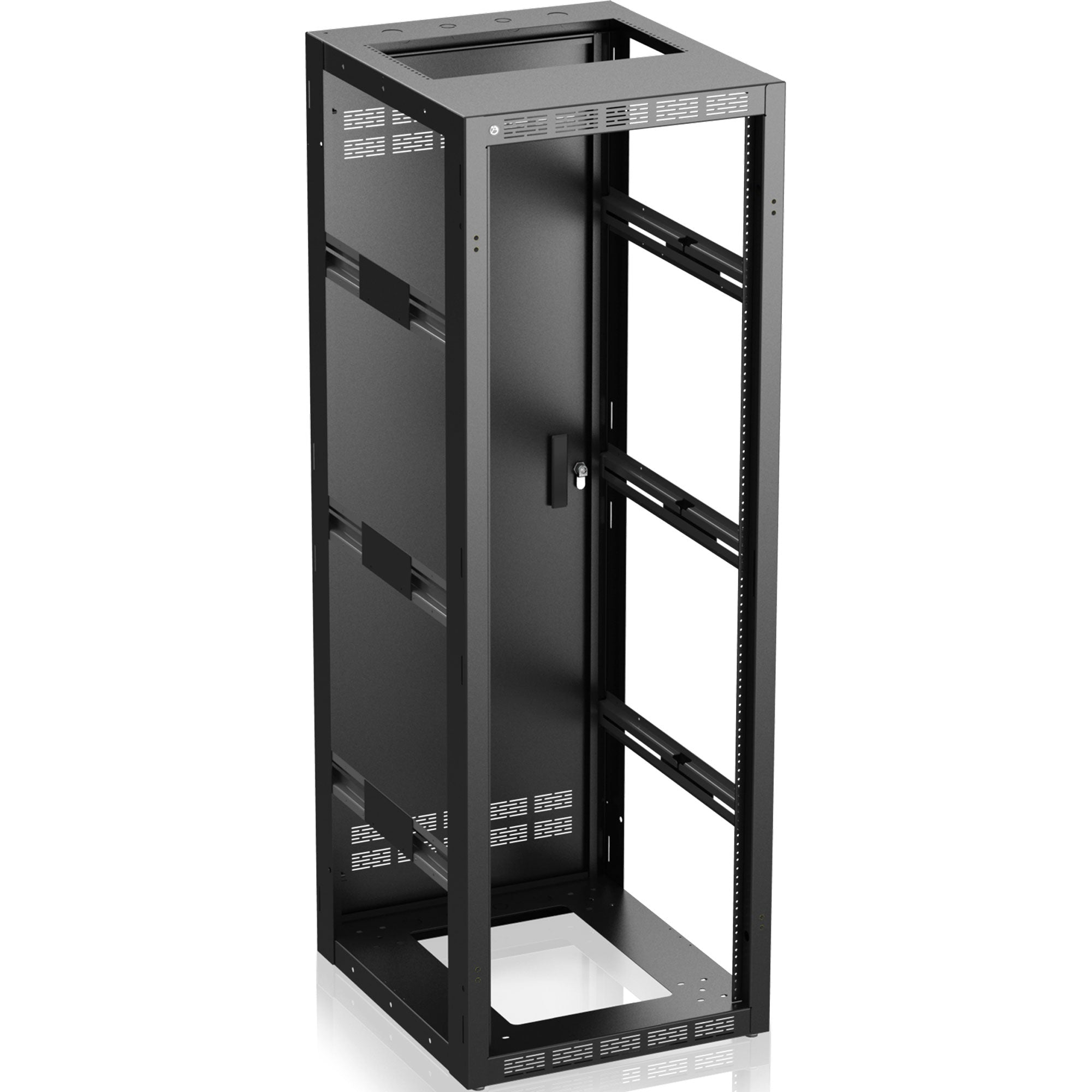 AtlasIED 535-25-MPRD Stand Alone or Gangable Rack (35RU, 25" Deep, Perforated Rear Door)