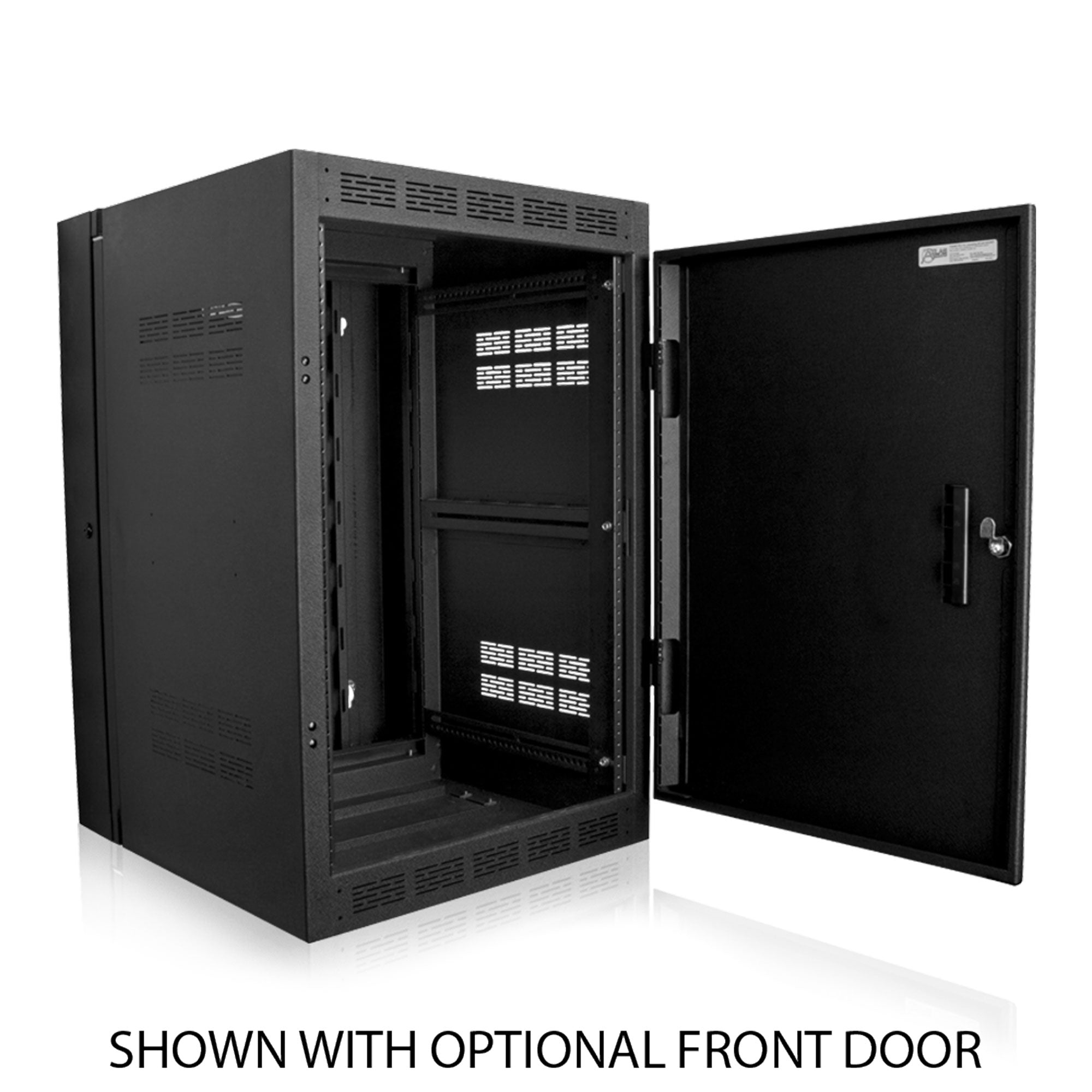 AtlasIED WMA16-23 High Strength Wall Rack with Adjustable Rails (16RU, 23.5" Deep)