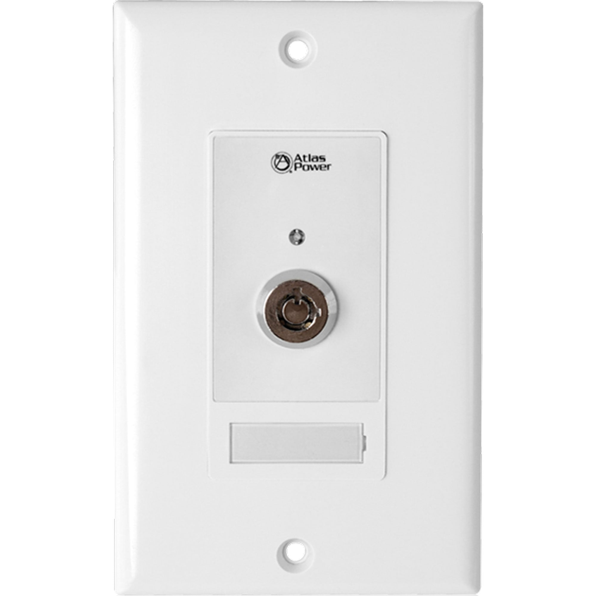 AtlasIED WPD-KSWCC Wall Plate Key Switch, Hard Contact Closure