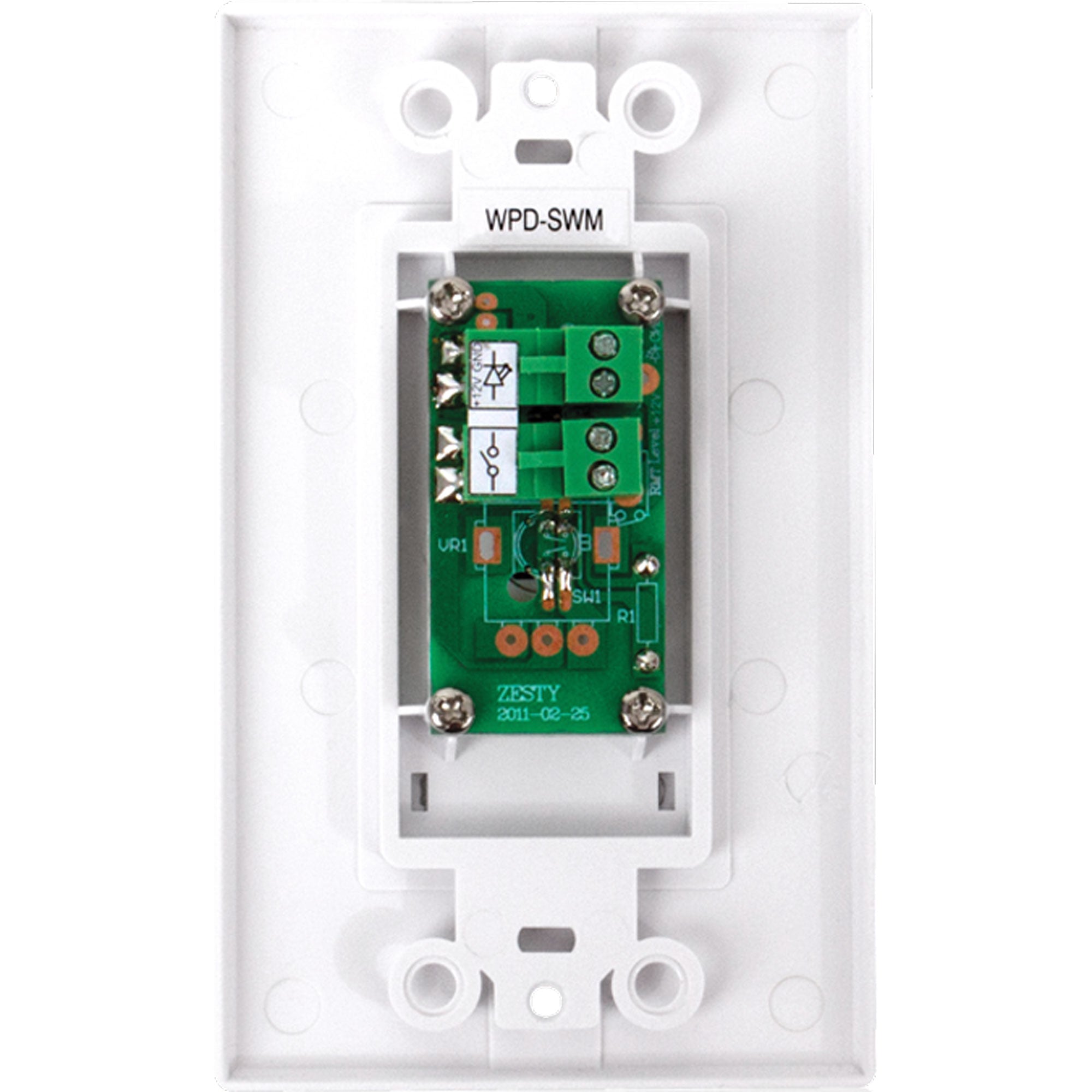 AtlasIED WPD-SWM Wall Plate Push Button Switch, Momentary Contact Closure