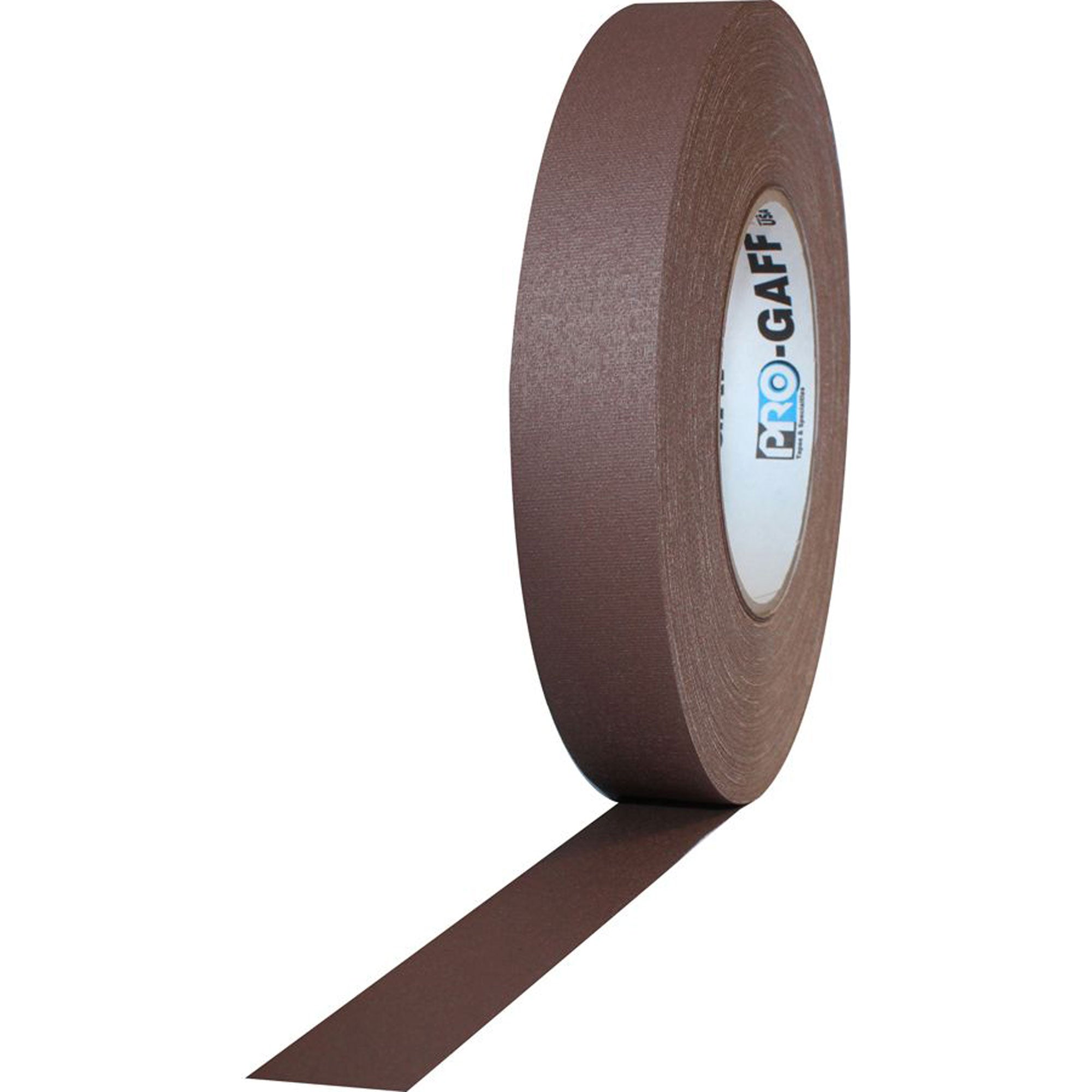 ProTapes Pro Gaff Premium Matte Cloth Gaffers Tape 1" x 55yds (Brown, Case of 48)