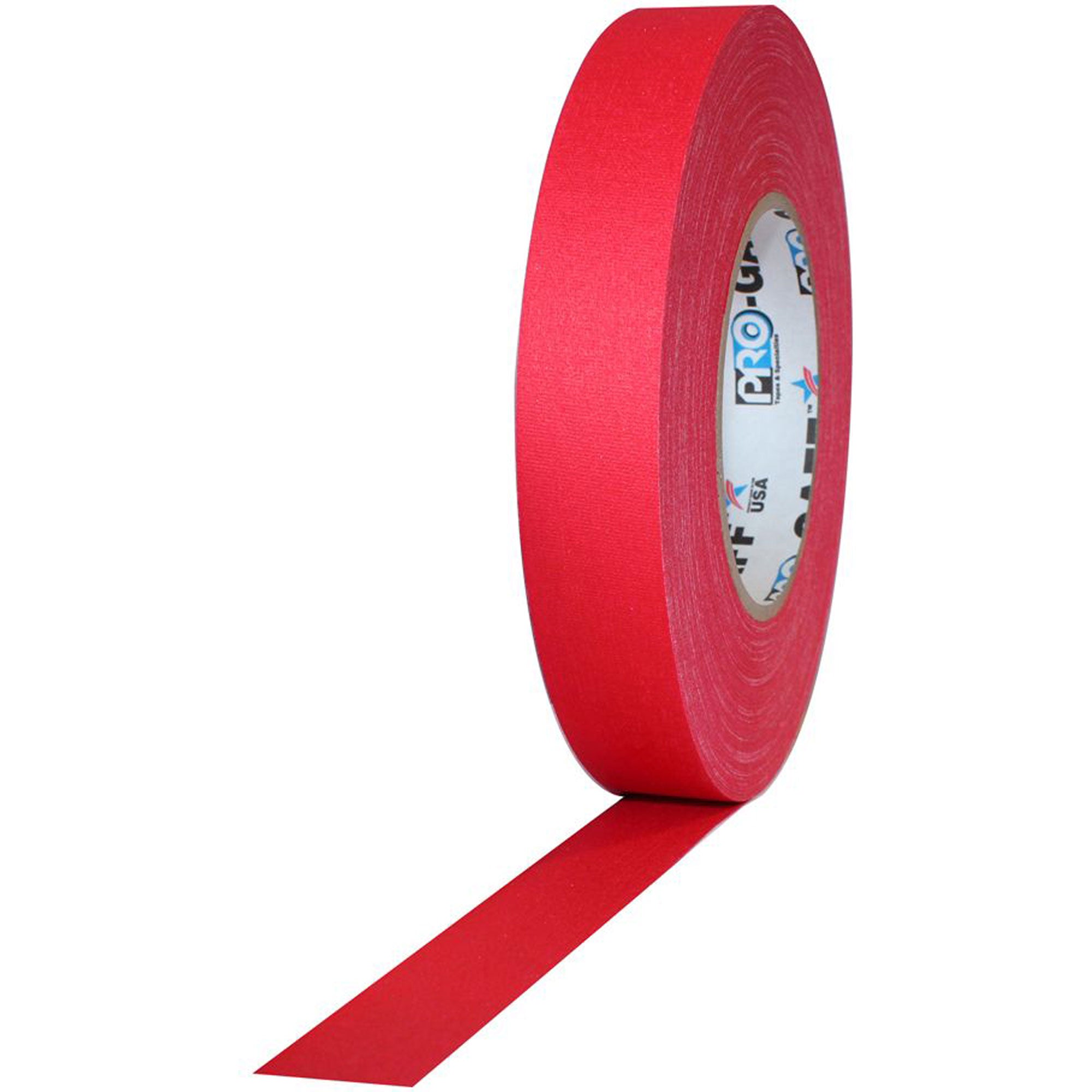 ProTapes Pro Gaff Premium Matte Cloth Gaffers Tape 1" x 55yds (Red, Case of 48)