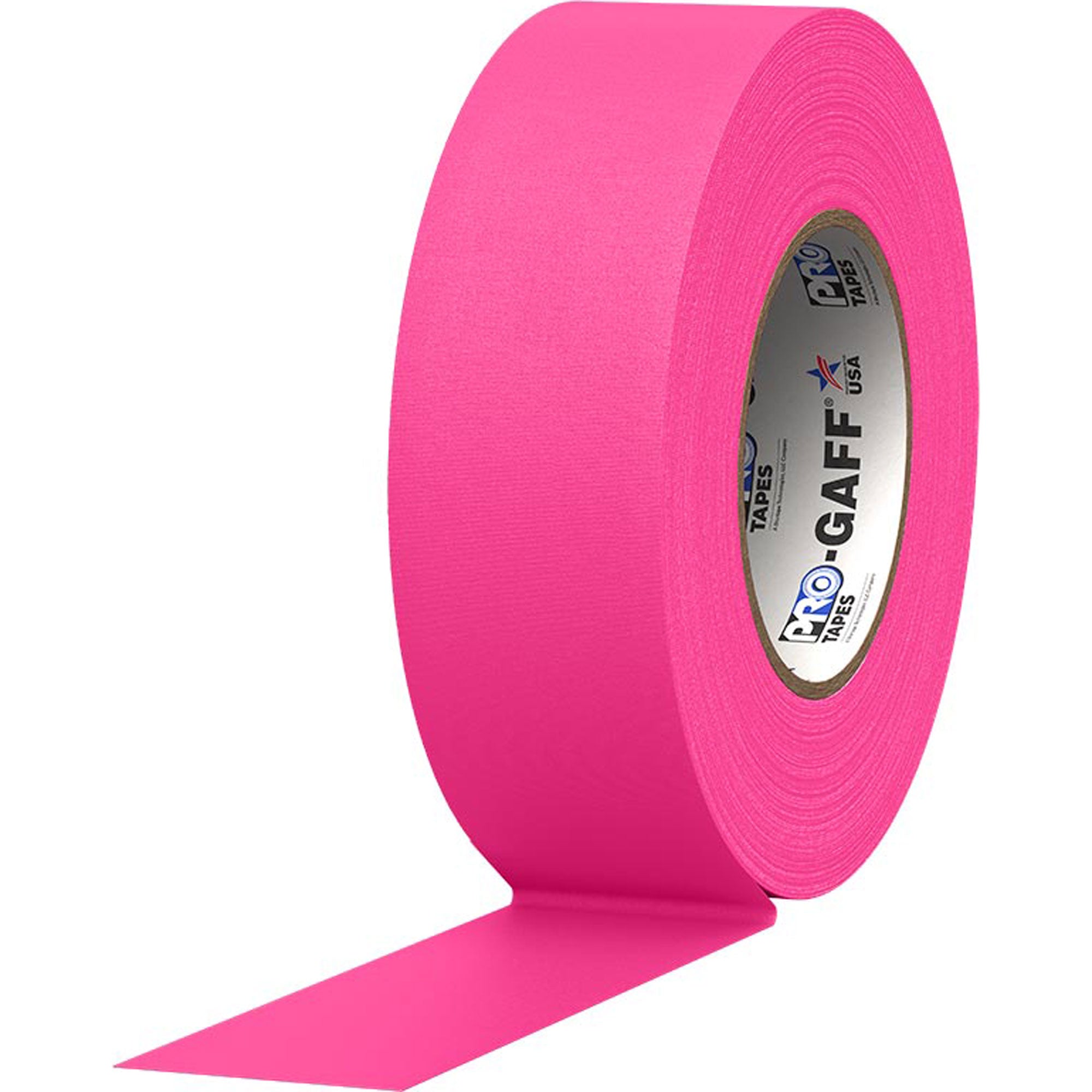 ProTapes Pro Gaff Premium Matte Cloth Gaffers Tape 2" x 50yds (Fluorescent Pink, Case of 24)