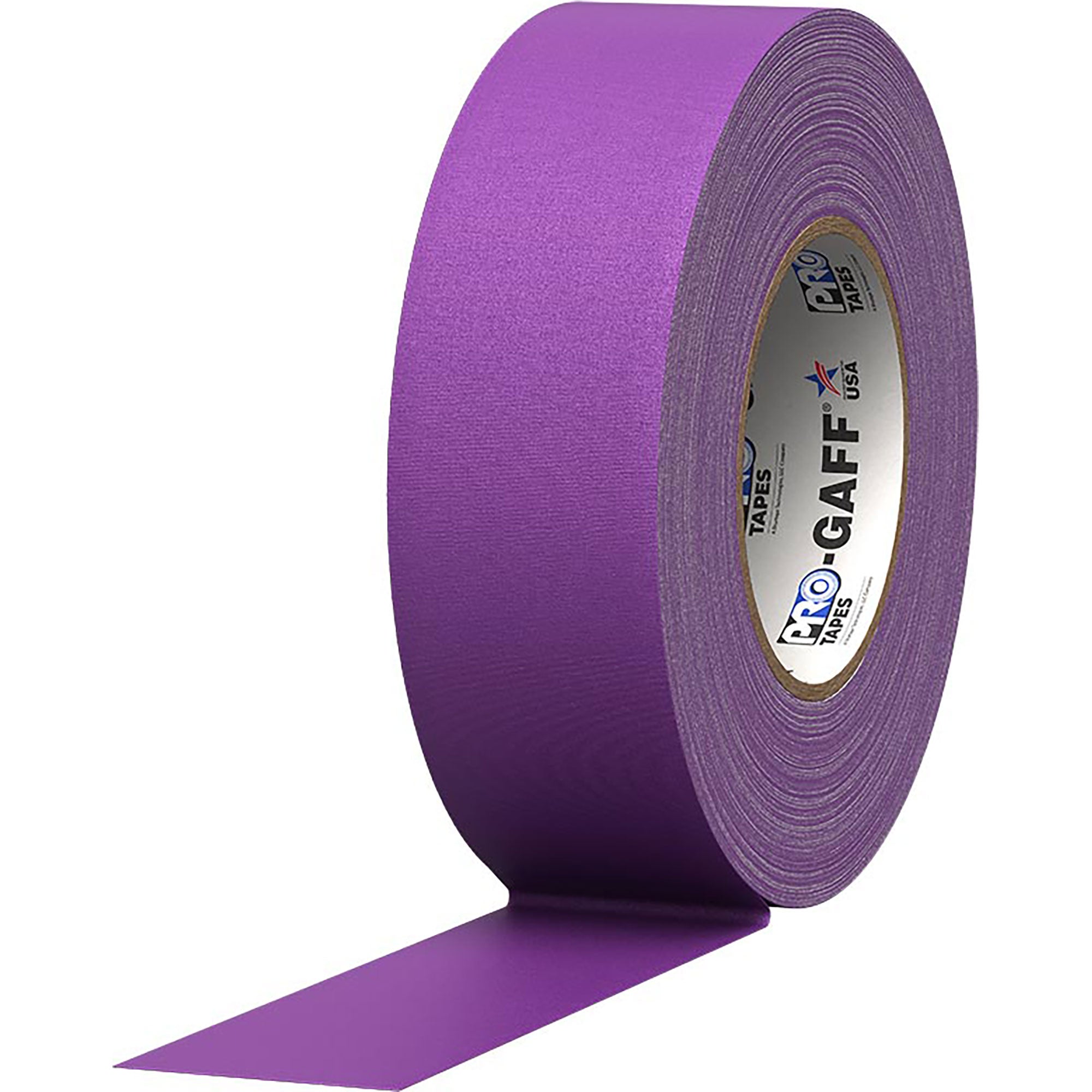 ProTapes Pro Gaff Premium Matte Cloth Gaffers Tape 2" x 55yds (Purple, Case of 24)