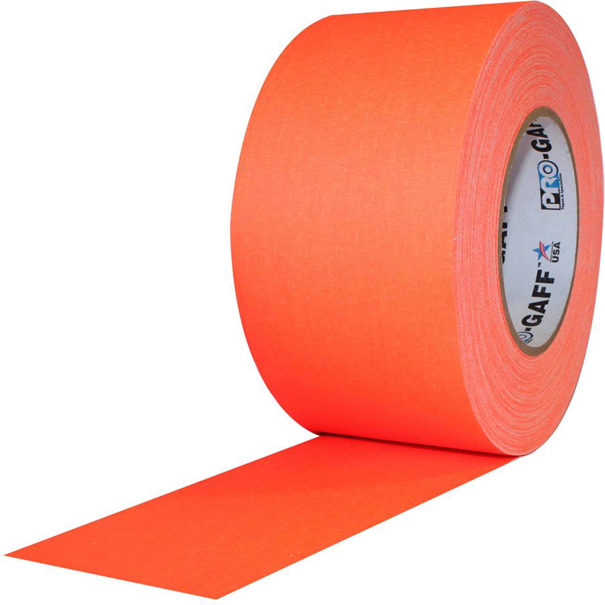 ProTapes Pro Gaff Premium Matte Cloth Gaffers Tape 3" x 50yds (Fluorescent Orange, Case of 16)