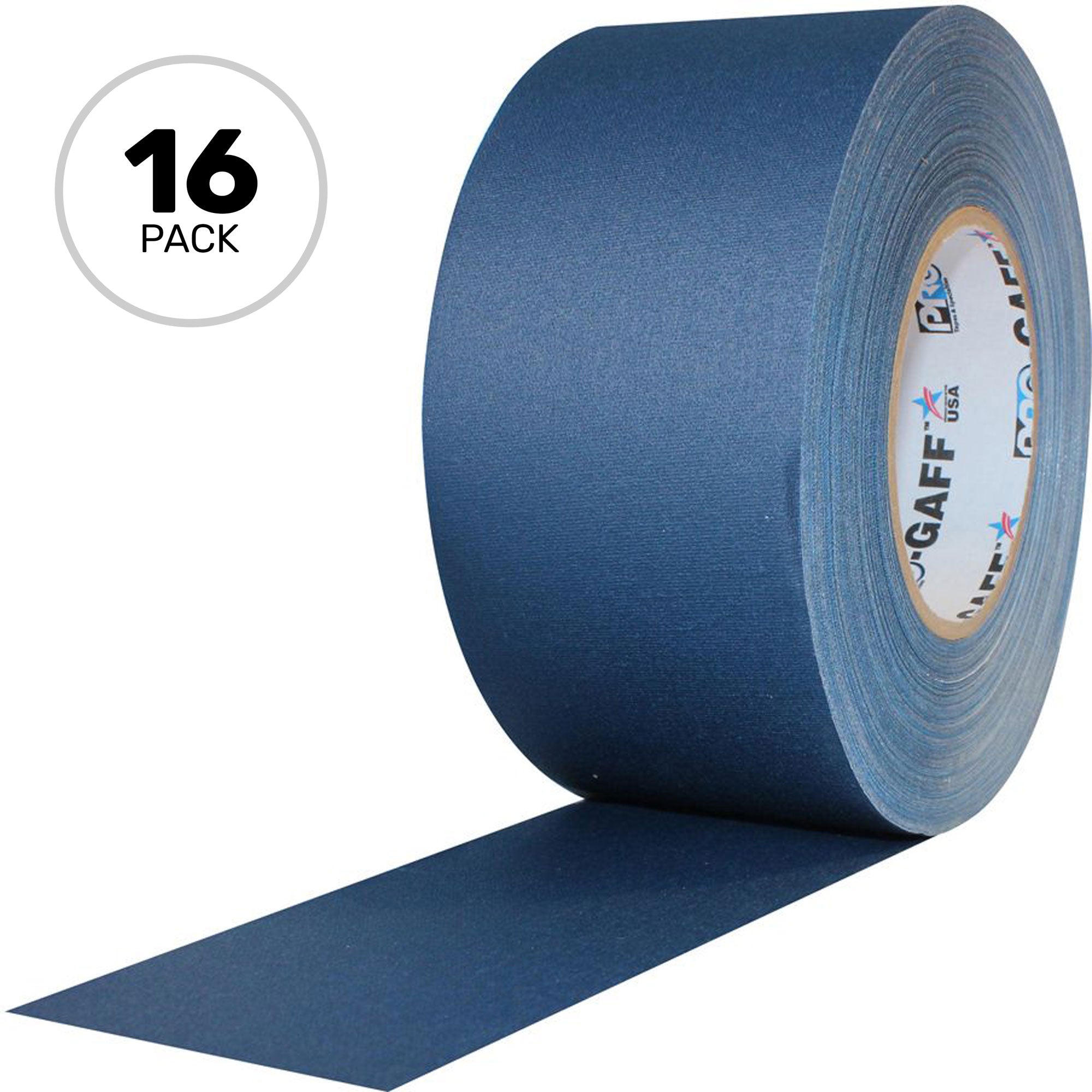 ProTapes Pro Gaff Premium Matte Cloth Gaffers Tape 3" x 55yds (Blue, Case of 16)