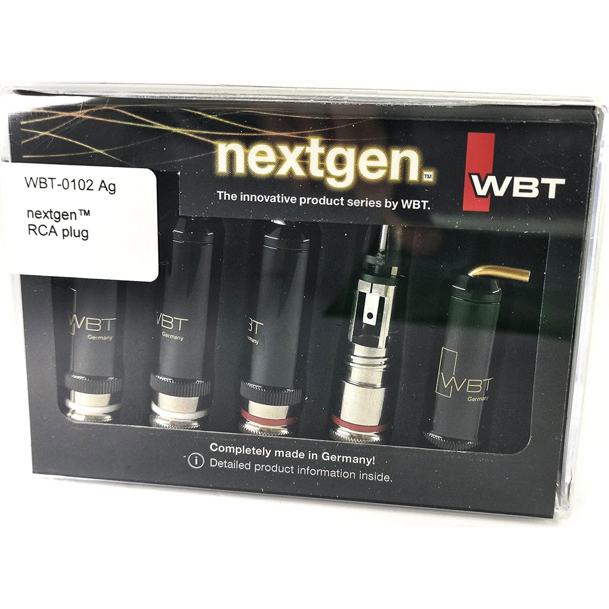 WBT 0102-Ag KIT NextGen Silver Signature Male RCA Connector (4-Pack with Torx Key)