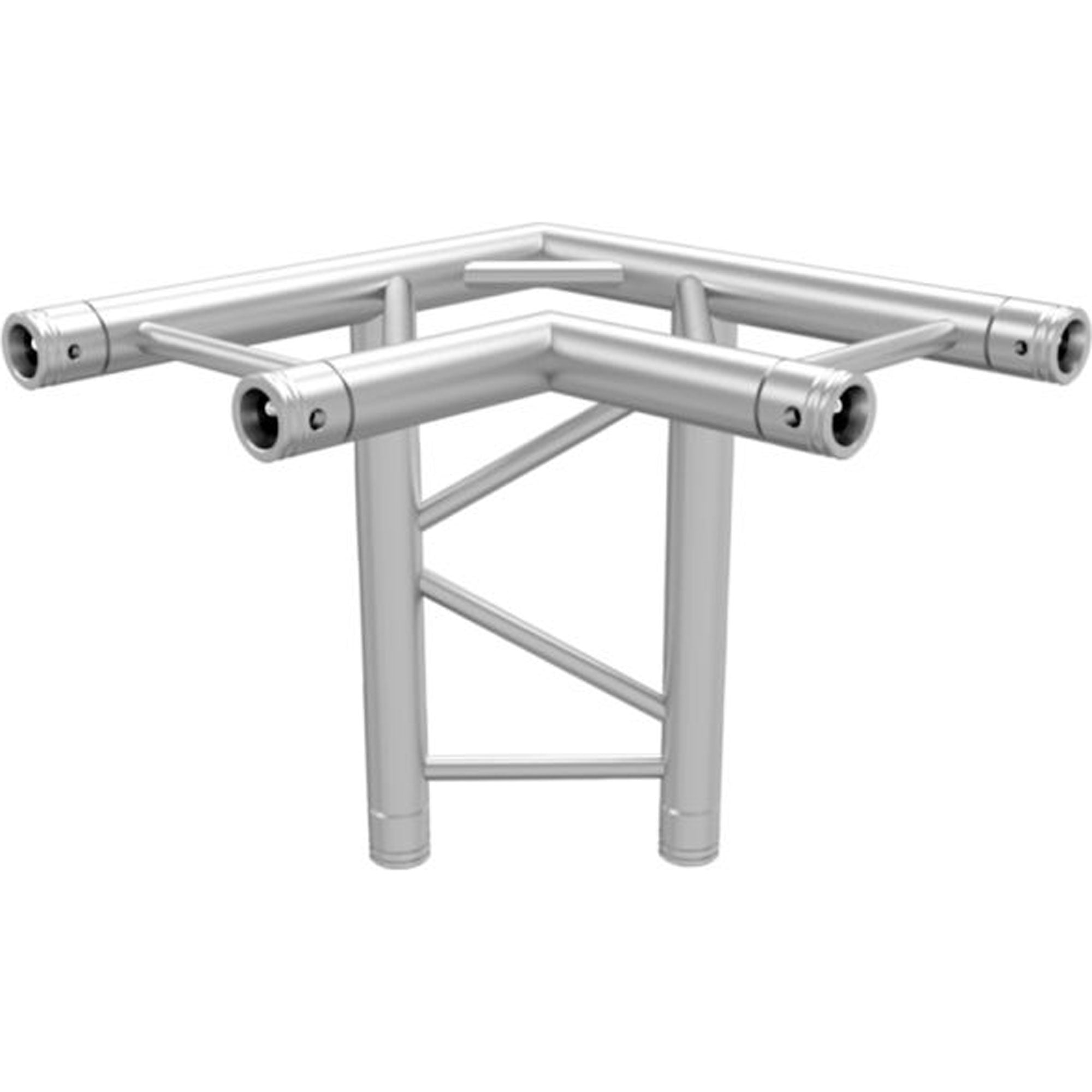 Global Truss 3-Way 90 Degree Horizontal Corner for F32 I-Beam Truss System (Aluminum)