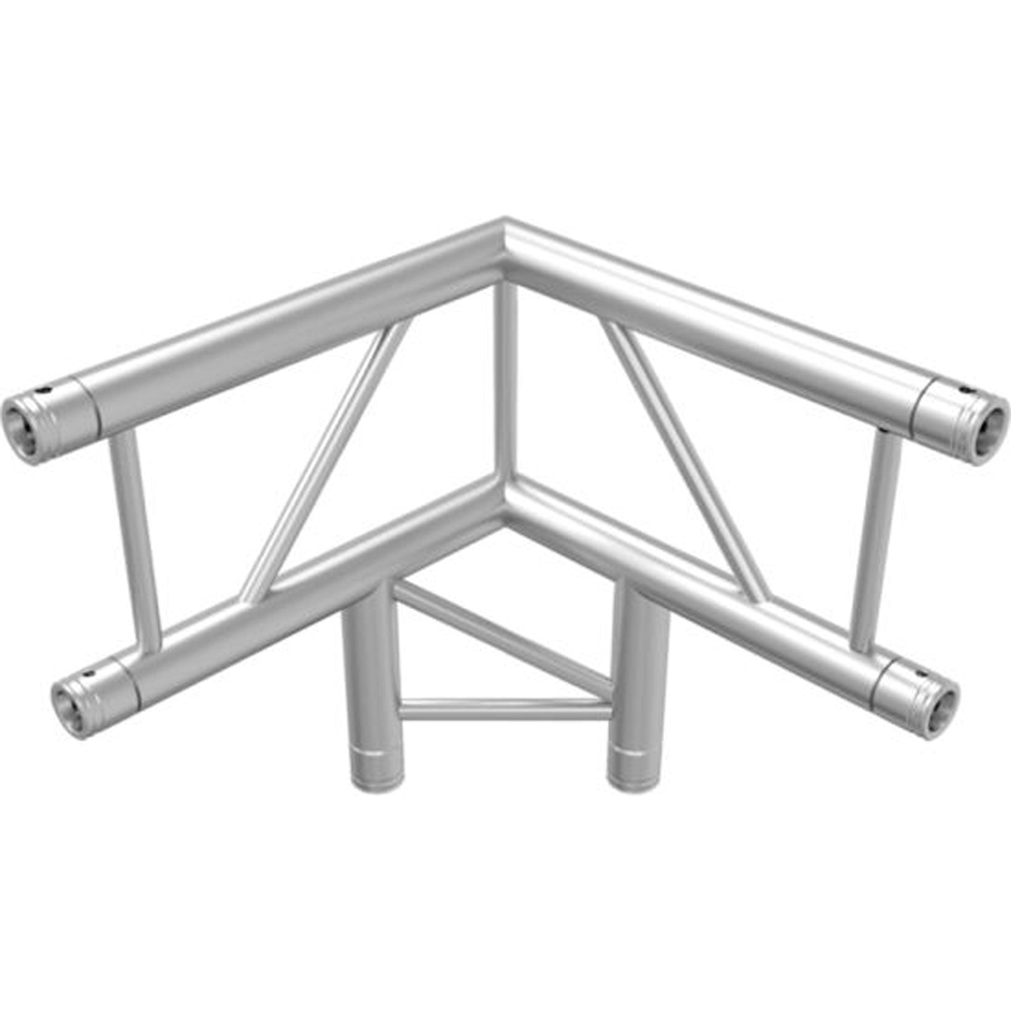 Global Truss 3-Way 90 Degree Vertical Corner for F32 I-Beam Truss System (Aluminum)