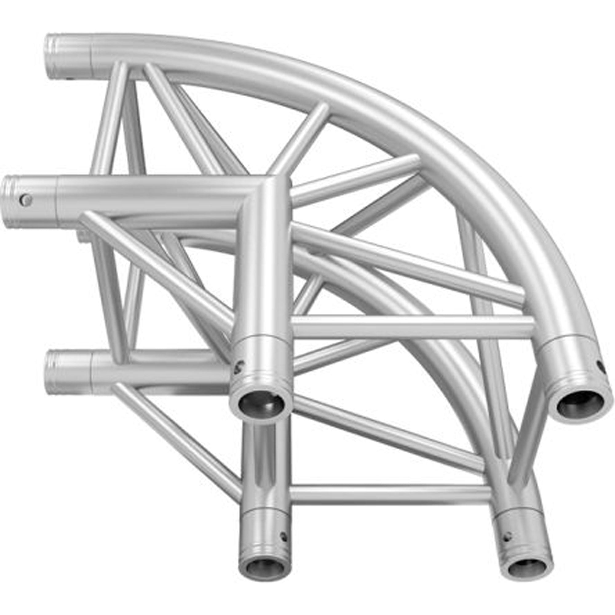 Global Truss Rounded 2-Way 90 Degree Corner for F34 Square Truss System (Aluminum)