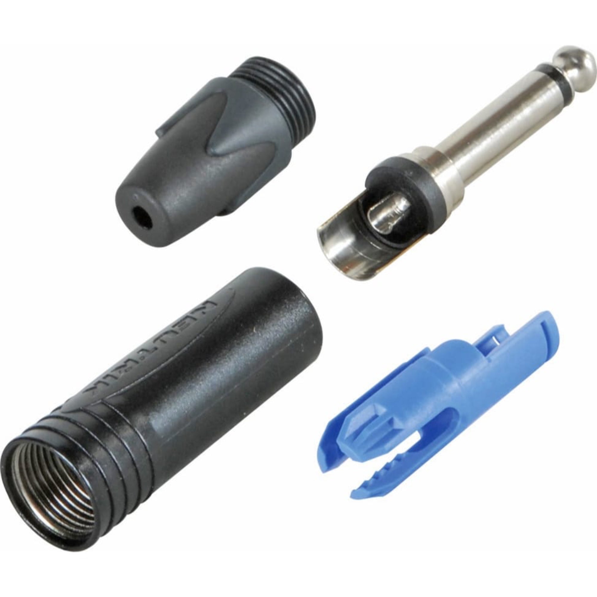 Neutrik NP2X-BAG Professional 1/4" TS Mono Phone Plug (Black/Silver, Box of 100)