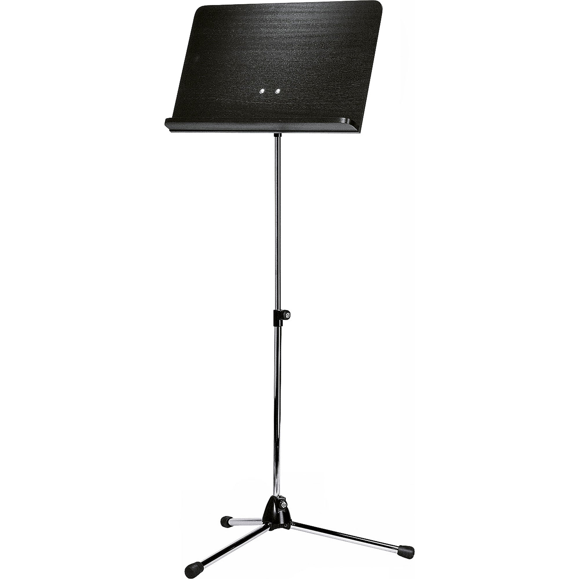 K&M Stands 118/1 Orchestra Music Stand (Nickel & Black Wooden)
