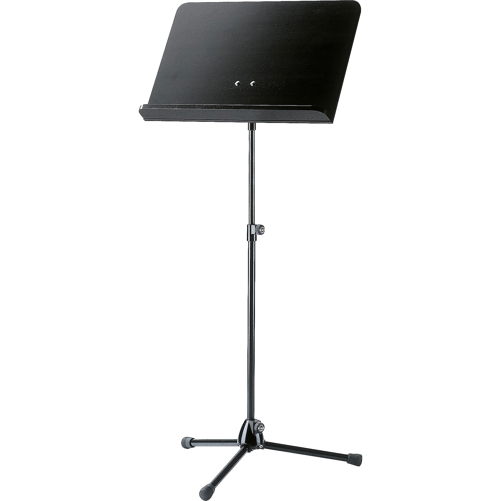 K&M Stands 118/1 Orchestra Music Stand (Black & Black Wooden)