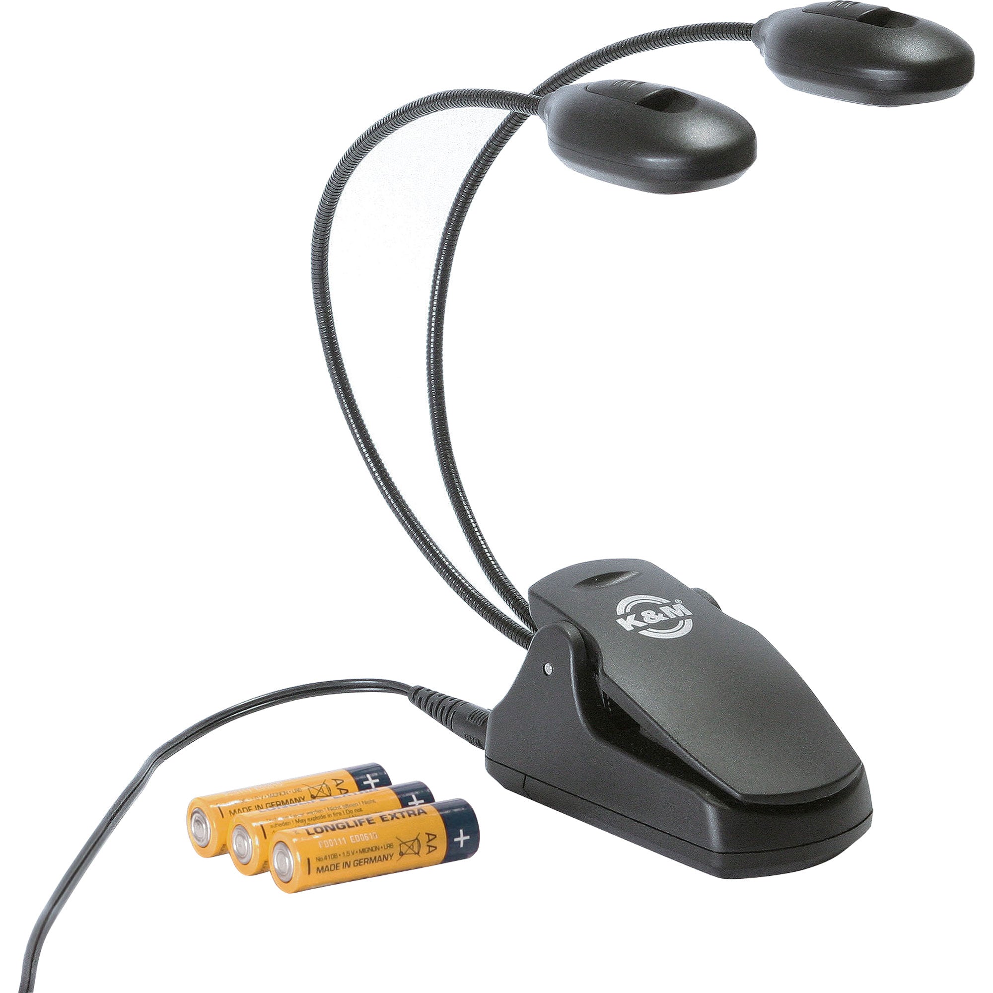 K&M Stands 12270 Twin Head Music Stand Light