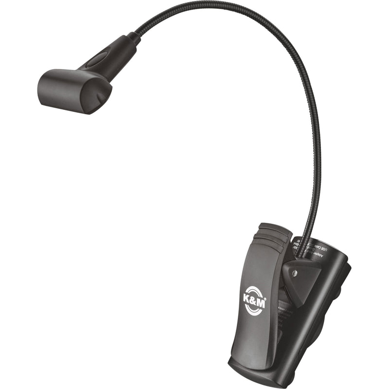 K&M Stands 12274 FlexLight 4-LED T-Model Music Stand Light (Black)