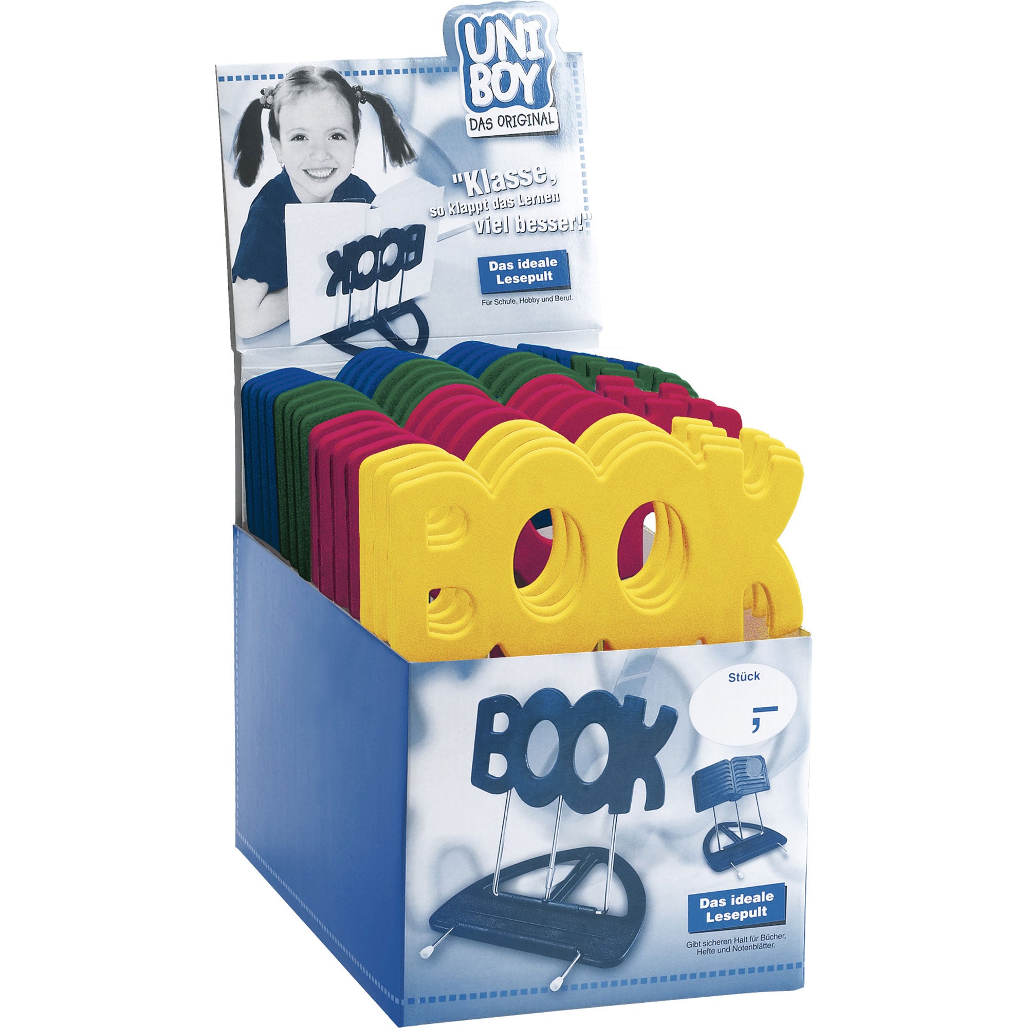 K&M Stands 12440 Uni-Boy Book Stand (4 Color Set)