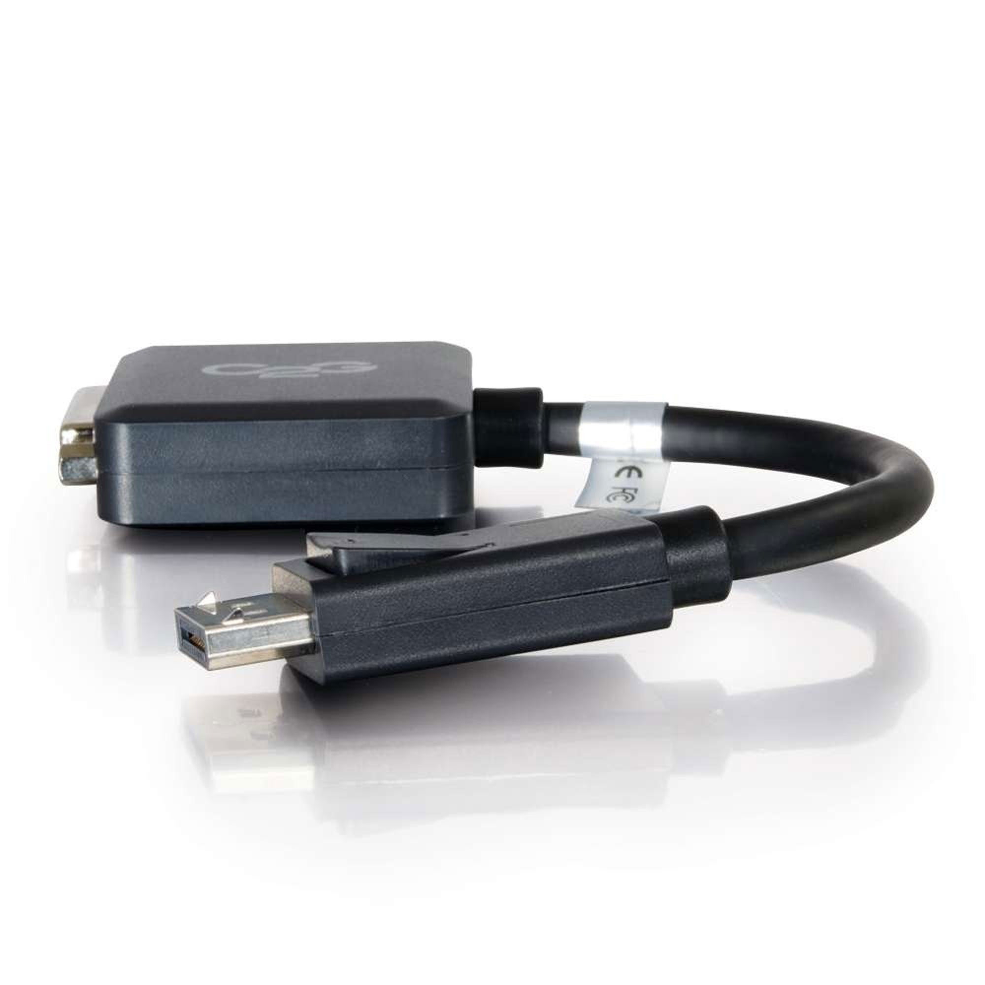 C2G DisplayPort Male to Single Link DVI-D Female Adapter Converter - Black (8")