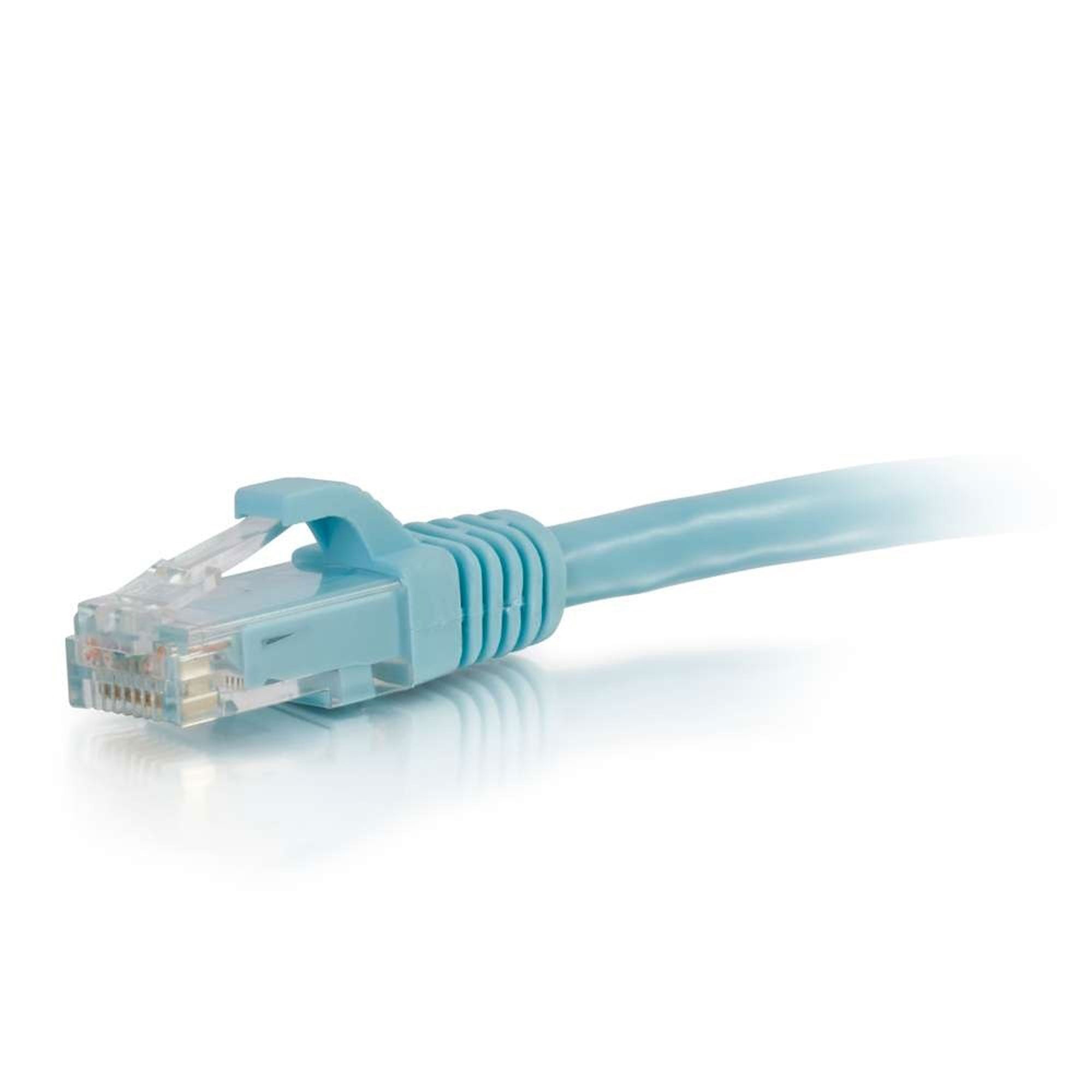 C2G Cat6a Snagless Unshielded (UTP) Ethernet Network Patch Cable - Aqua (12')