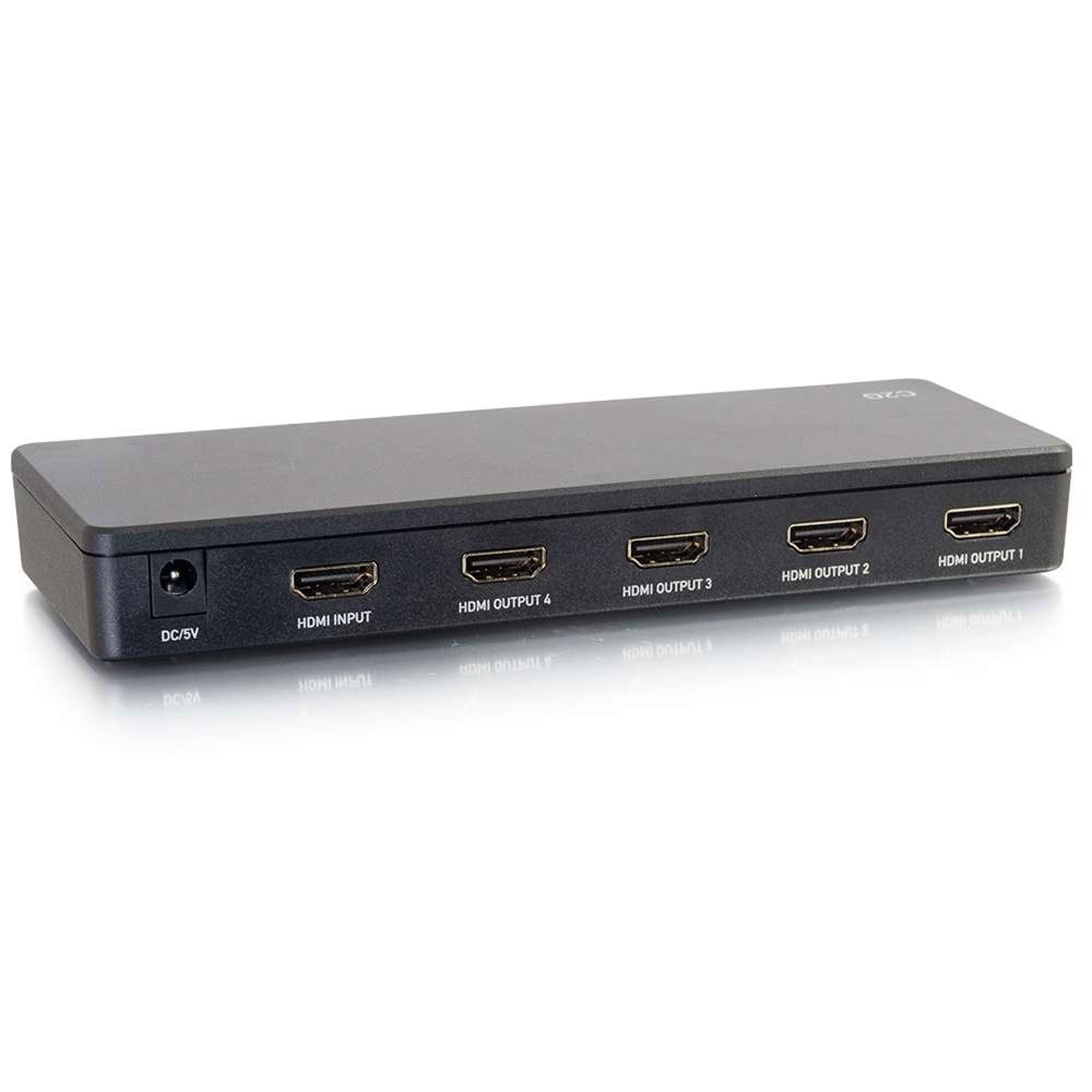 C2G 41058 HDMI Distribution Amplifier Splitter 4K30 (4 Port)