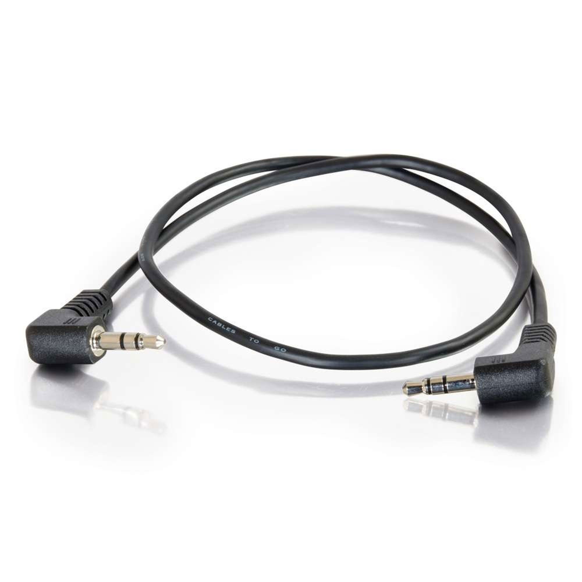 C2G 3.5mm Right Angled Male/Male Stereo Audio Cable (1.5')