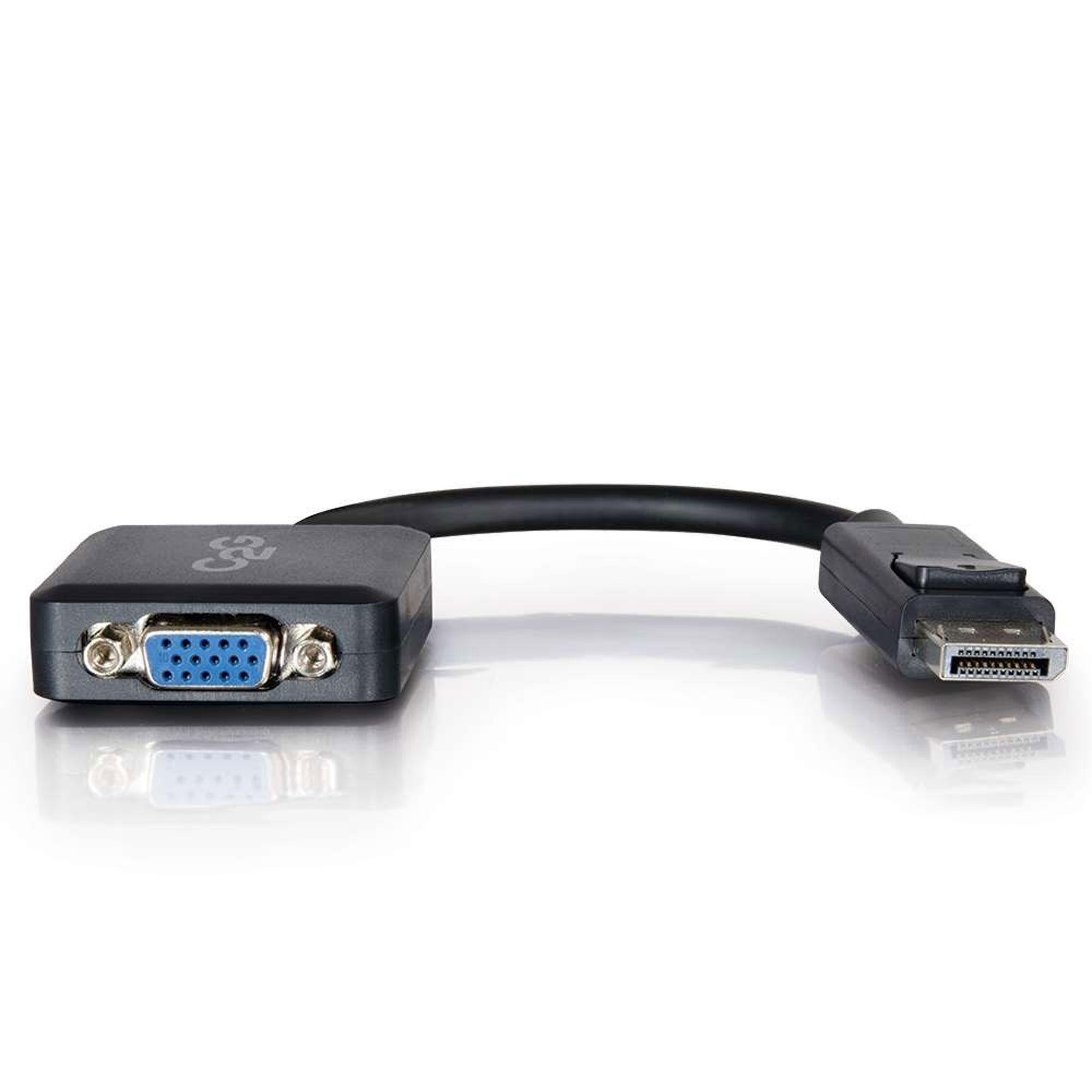 C2G DisplayPort Male to VGA Female Active Adapter Converter - Black (8")