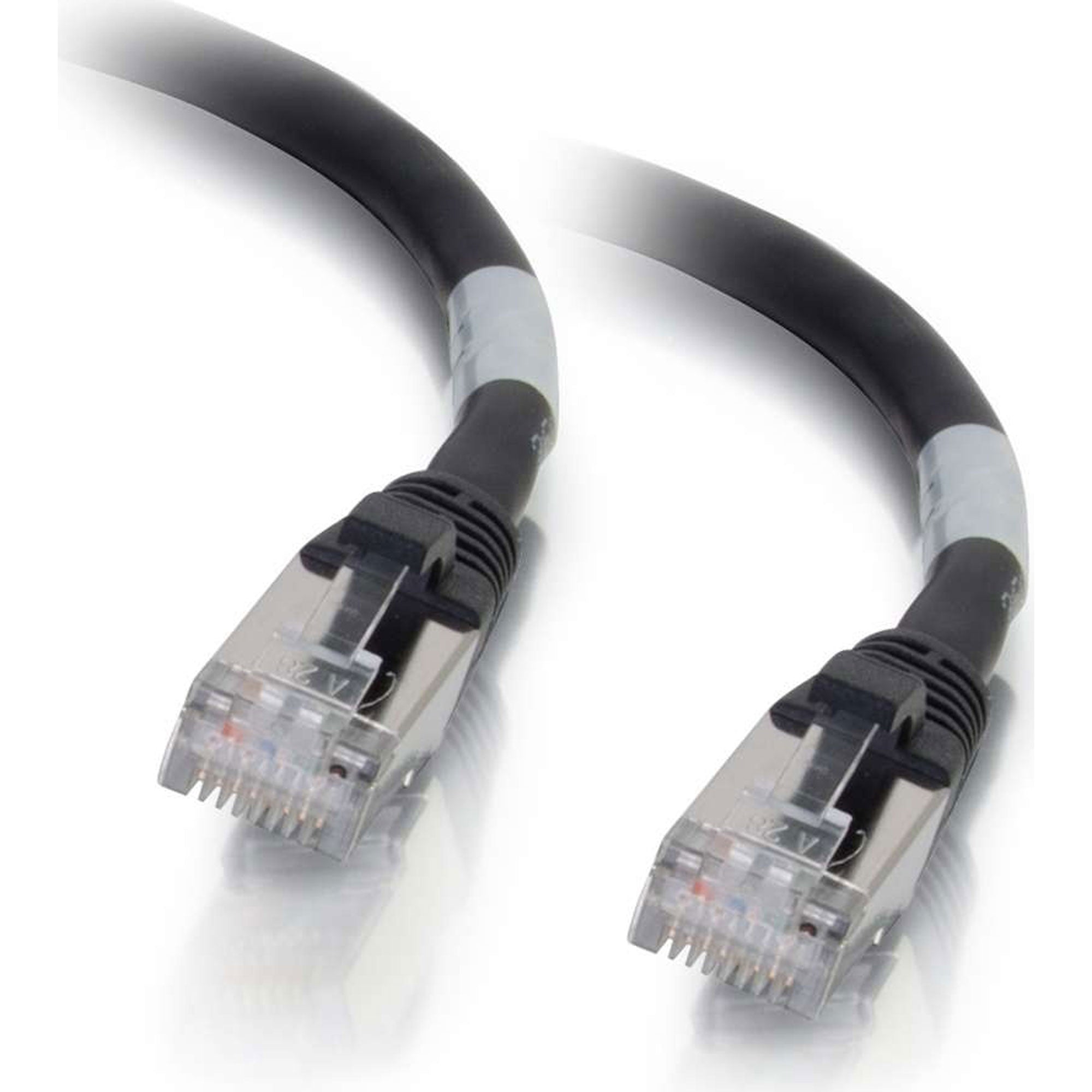 C2G Cat6a Snagless Shielded (STP) Ethernet Network Patch Cable - Black (8')