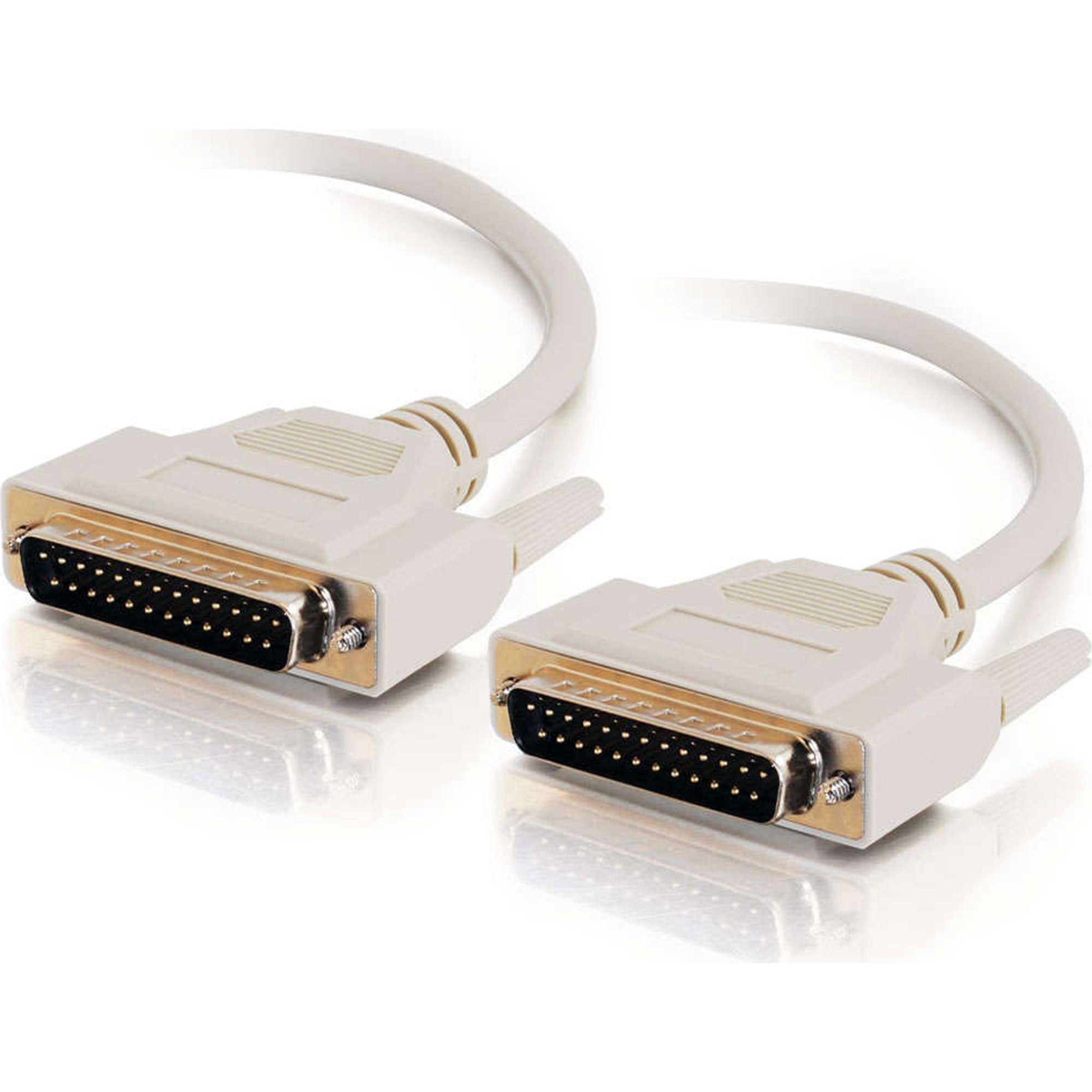 C2G DB25 Male/Male Serial RS232 Extension Cable (3')
