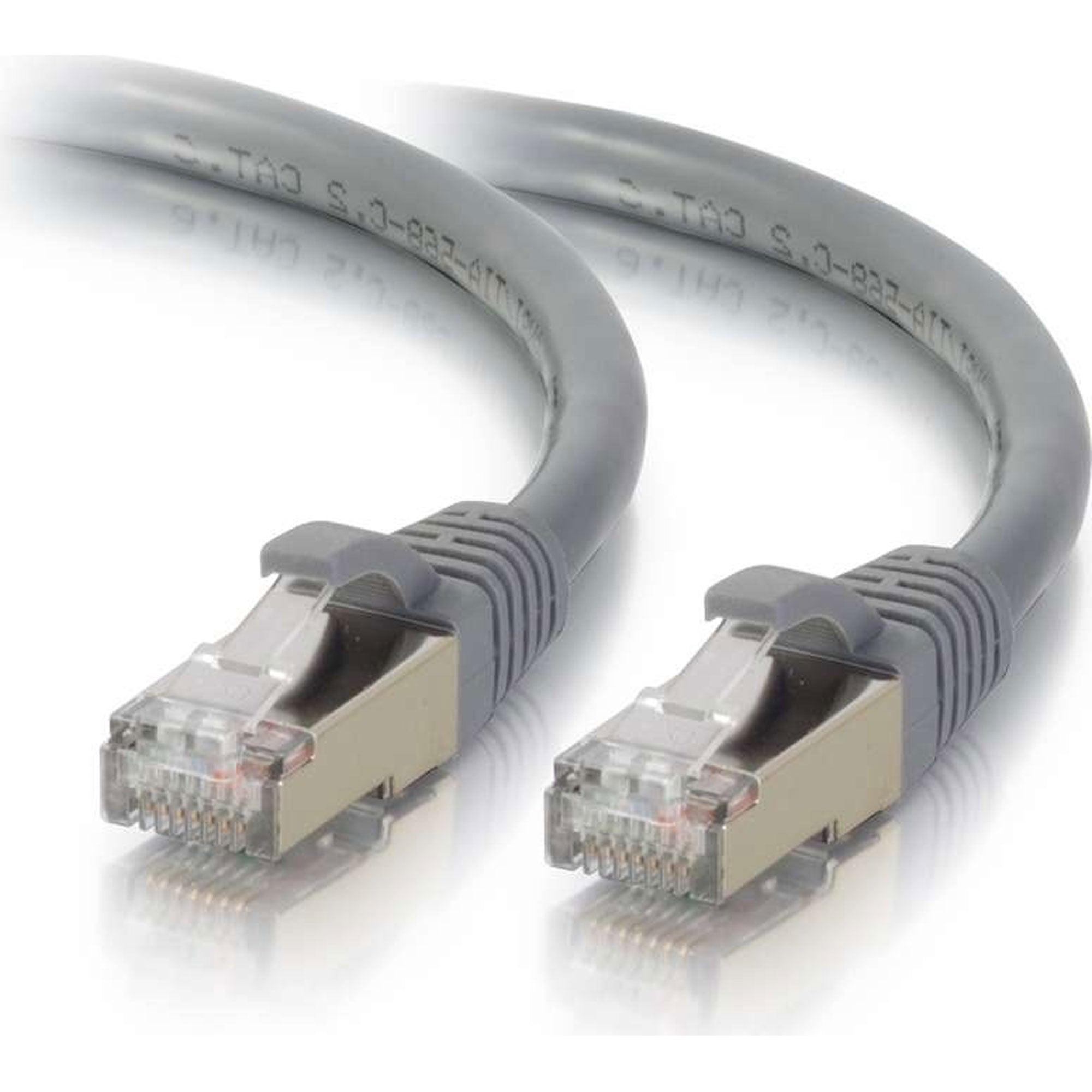 C2G Cat5e Snagless Shielded (STP) Ethernet Network Patch Cable - Grey (3')