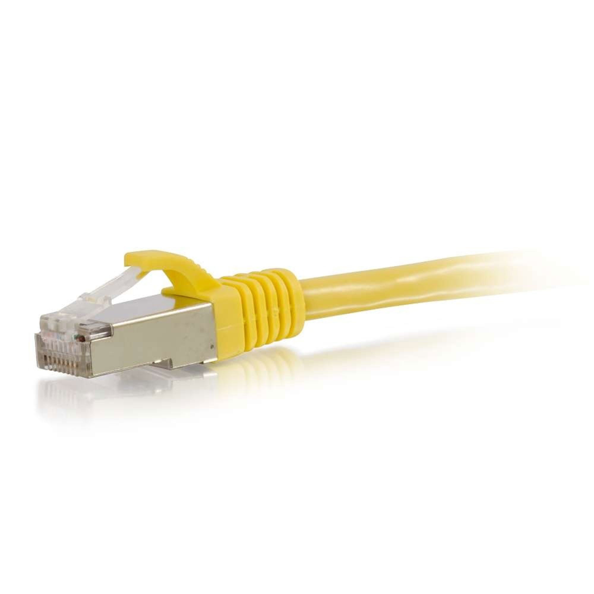 C2G Cat6 Snagless Shielded (STP) Ethernet Network Patch Cable - Yellow (5')