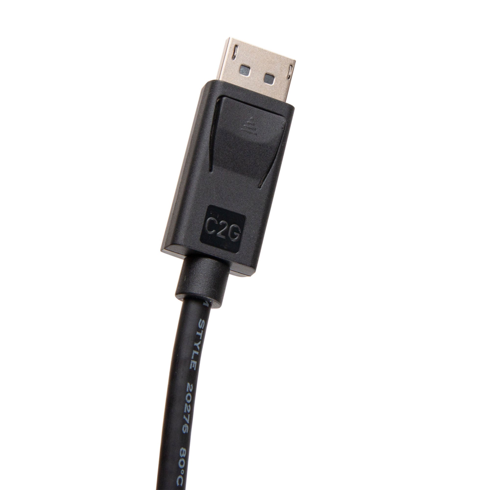 C2G DisplayPort Cable with Latches 8K UHD Male/Male - Black (6')