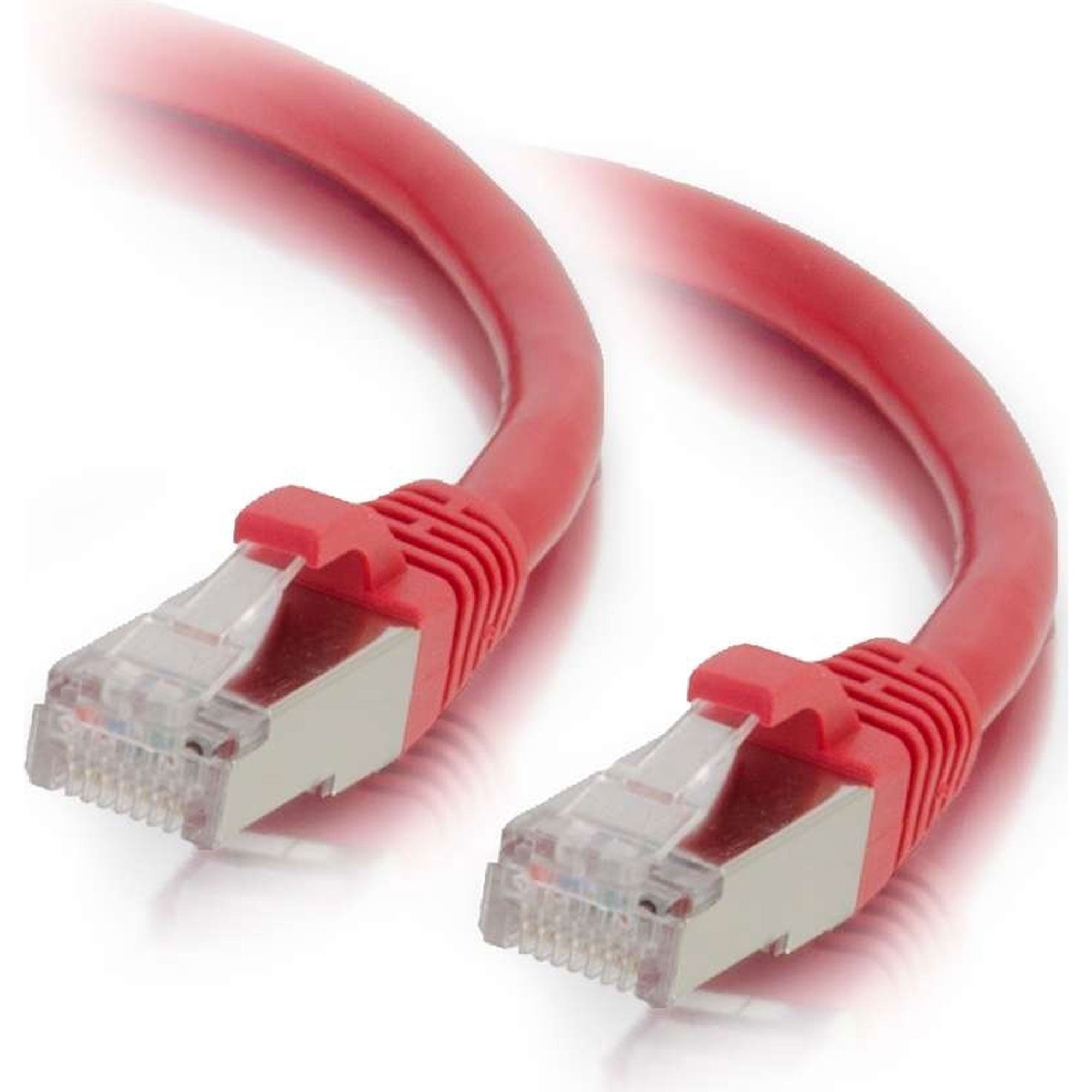 C2G Cat6 Snagless Shielded (STP) Ethernet Network Patch Cable - Red (6")