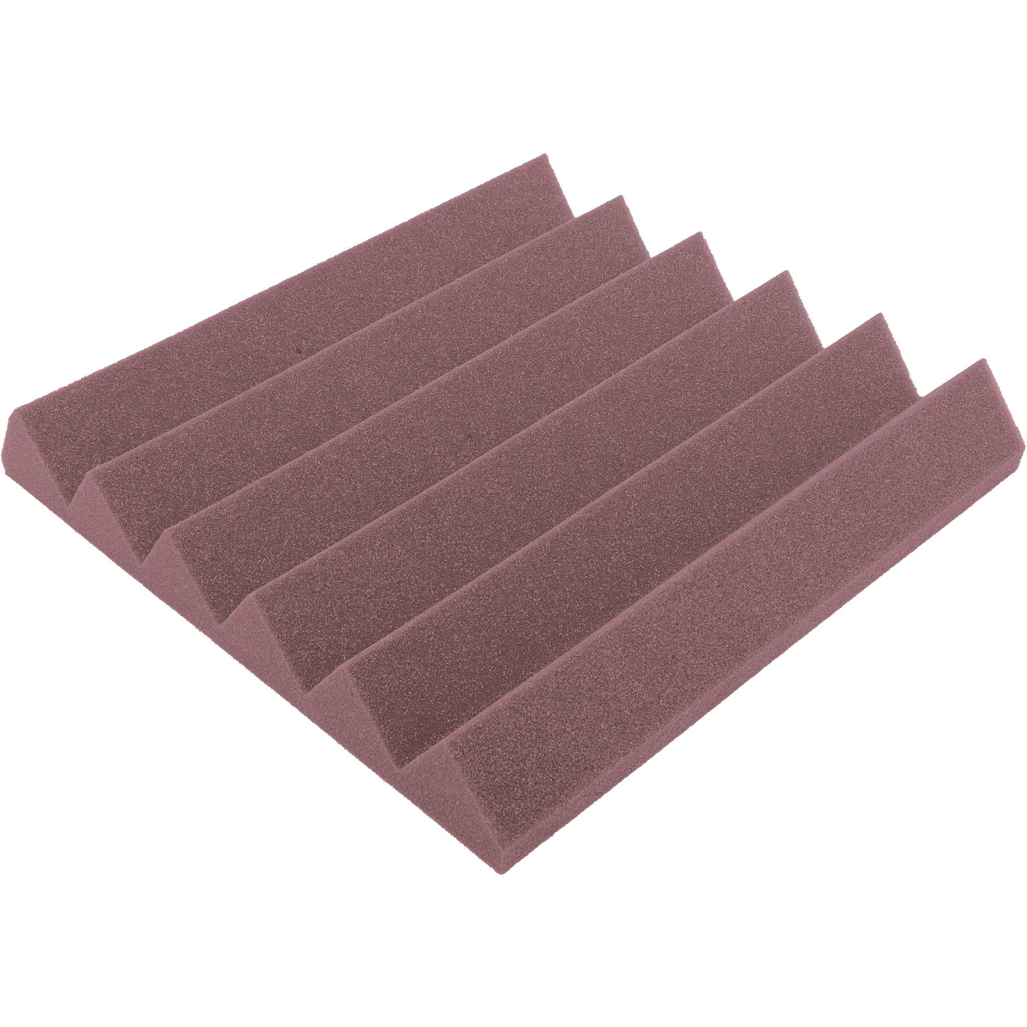 Performance Audio 12" x 12" x 2" Wedge Acoustic Foam Tile (Rosy Beige, 48 Pack)