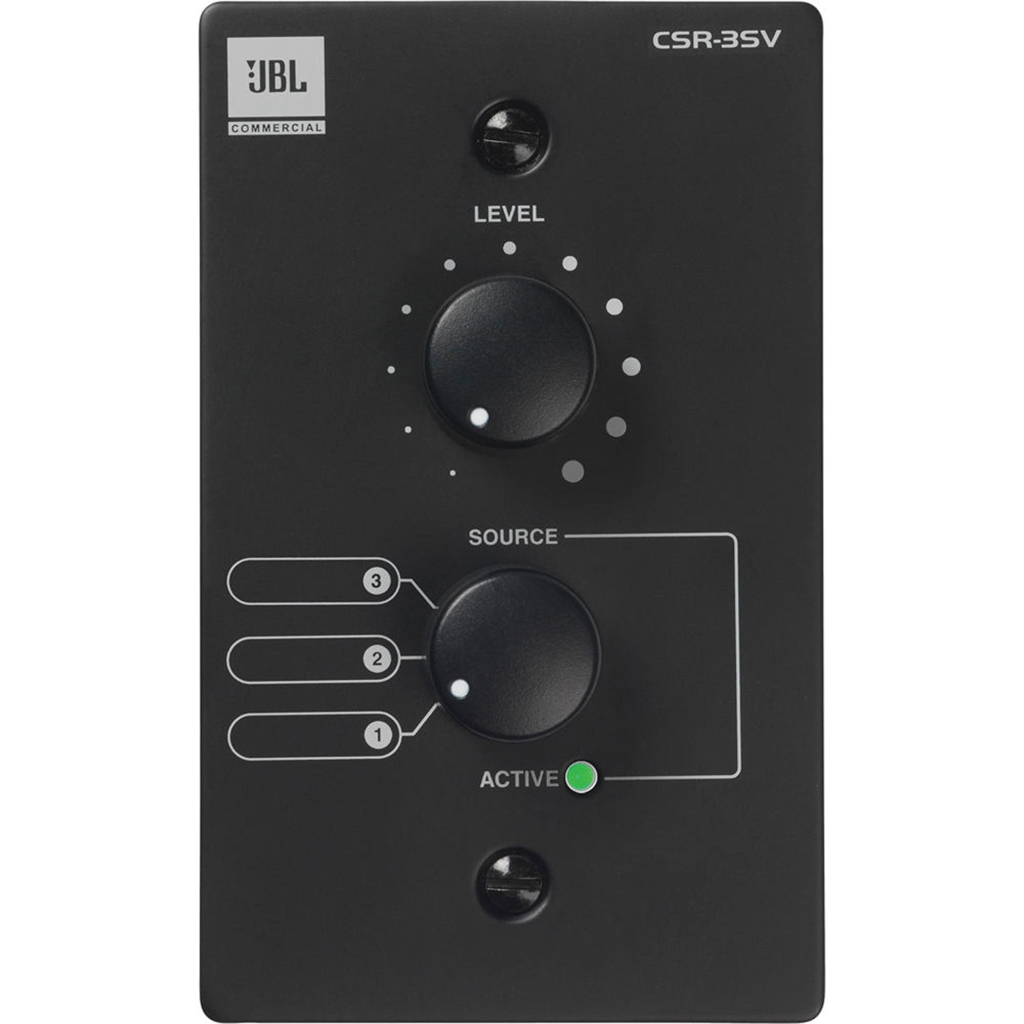 JBL CSR-3SV Wall-Mounted Remote Control for CSM Mixers (Black)