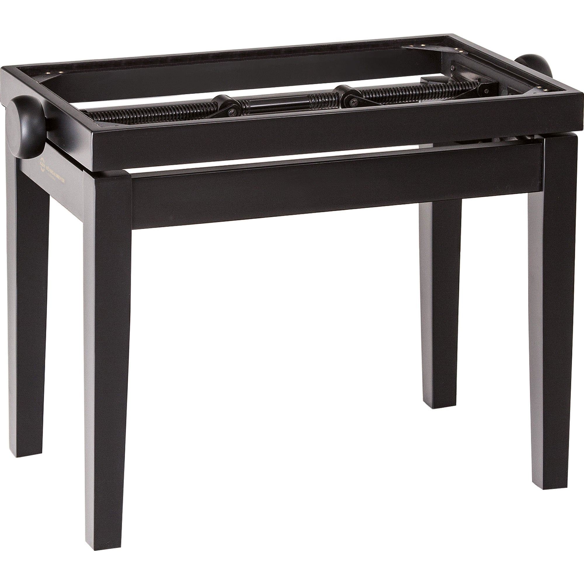 K&M Stands 13700 Piano Bench Wooden-Frame (Black Matte)