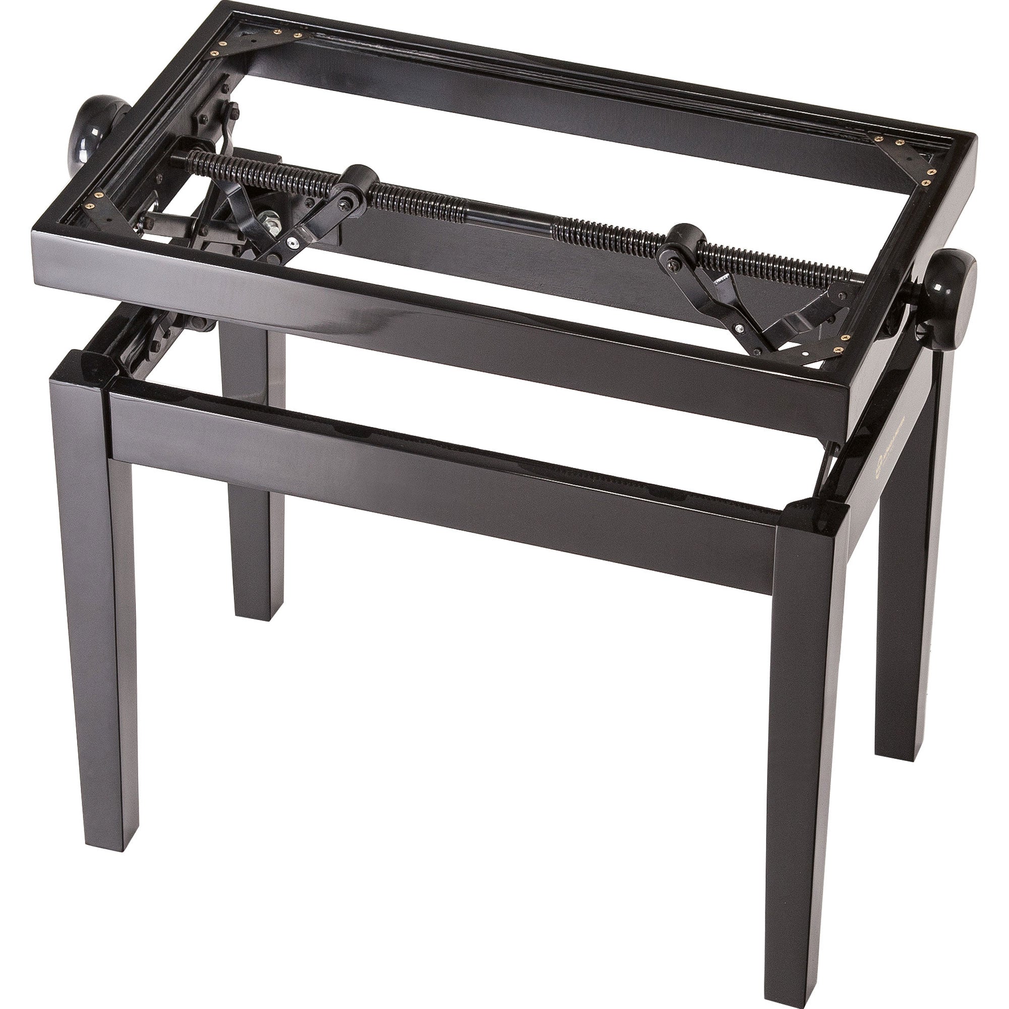 K&M Stands 13701 Piano Bench Wooden-Frame (Black Gloss)