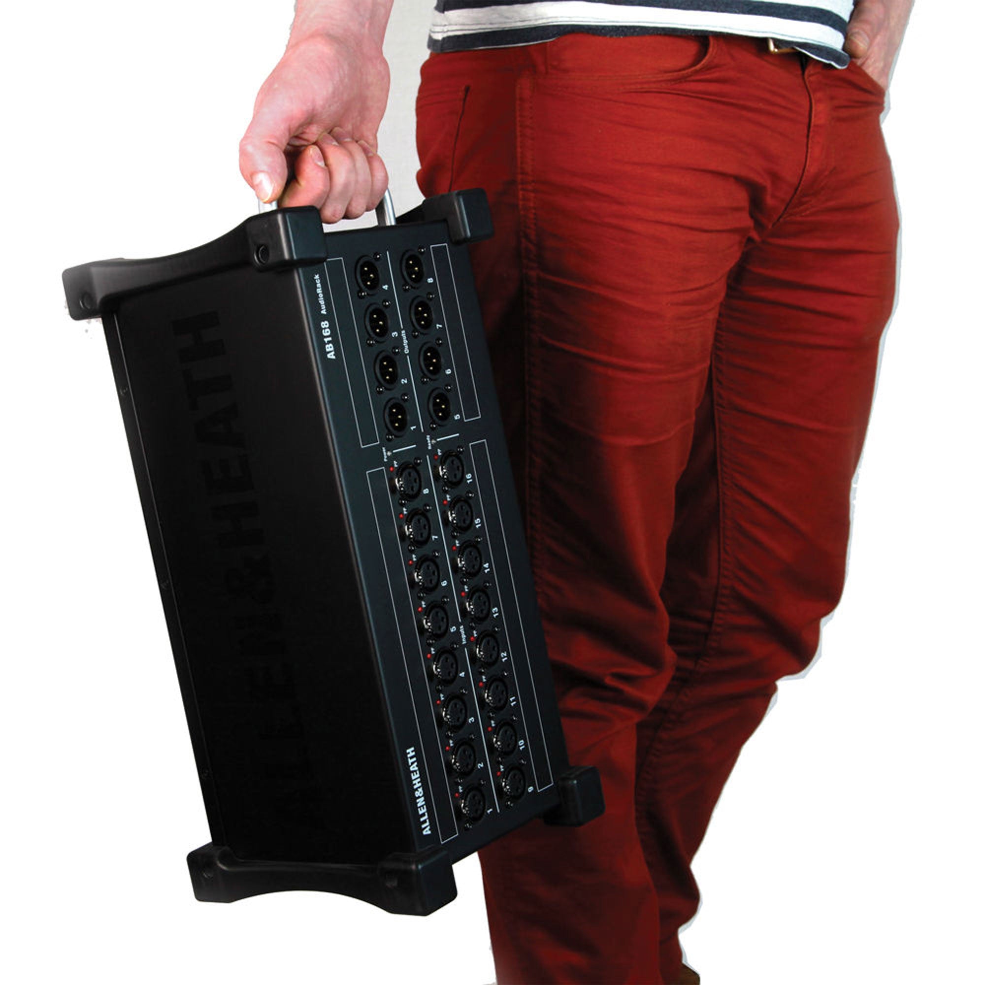 Allen & Heath AB168 Portable AudioRack 16x8 Audio Interface Stage Box for Qu Digital Mixing Systems