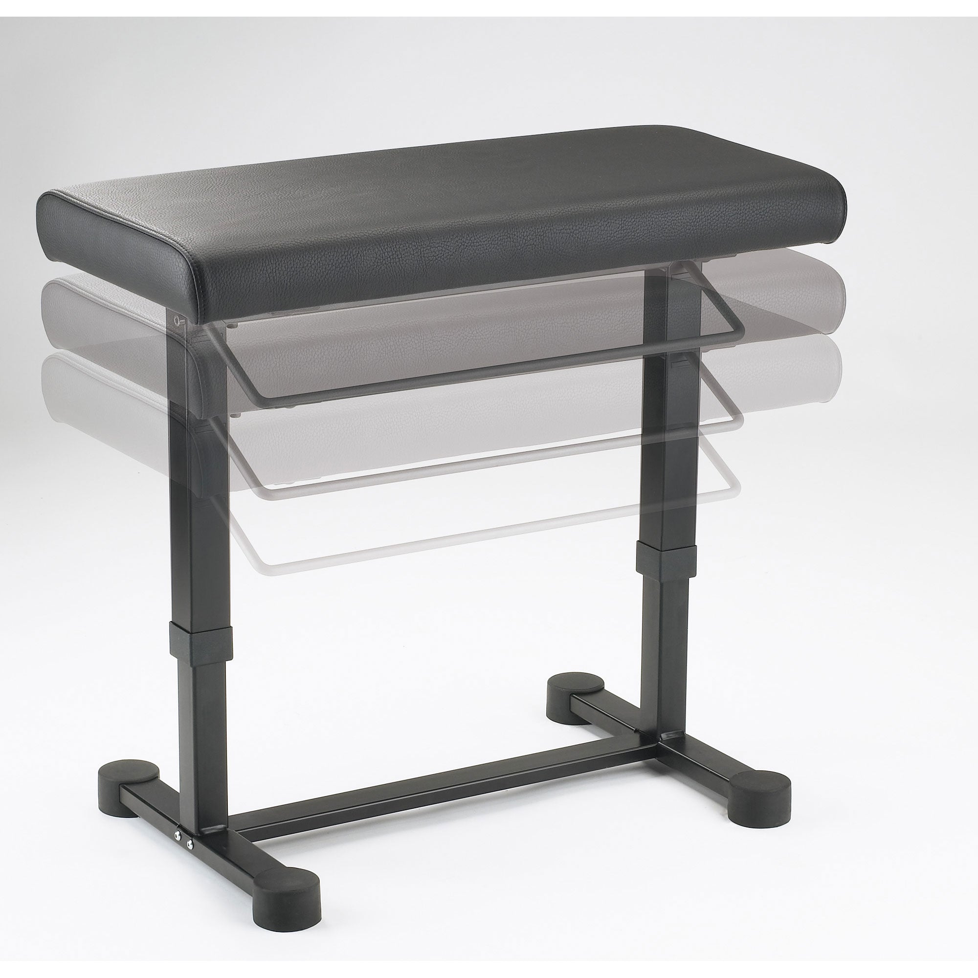 K&M Stands 14080 Uplift Piano Bench (Black Leather)