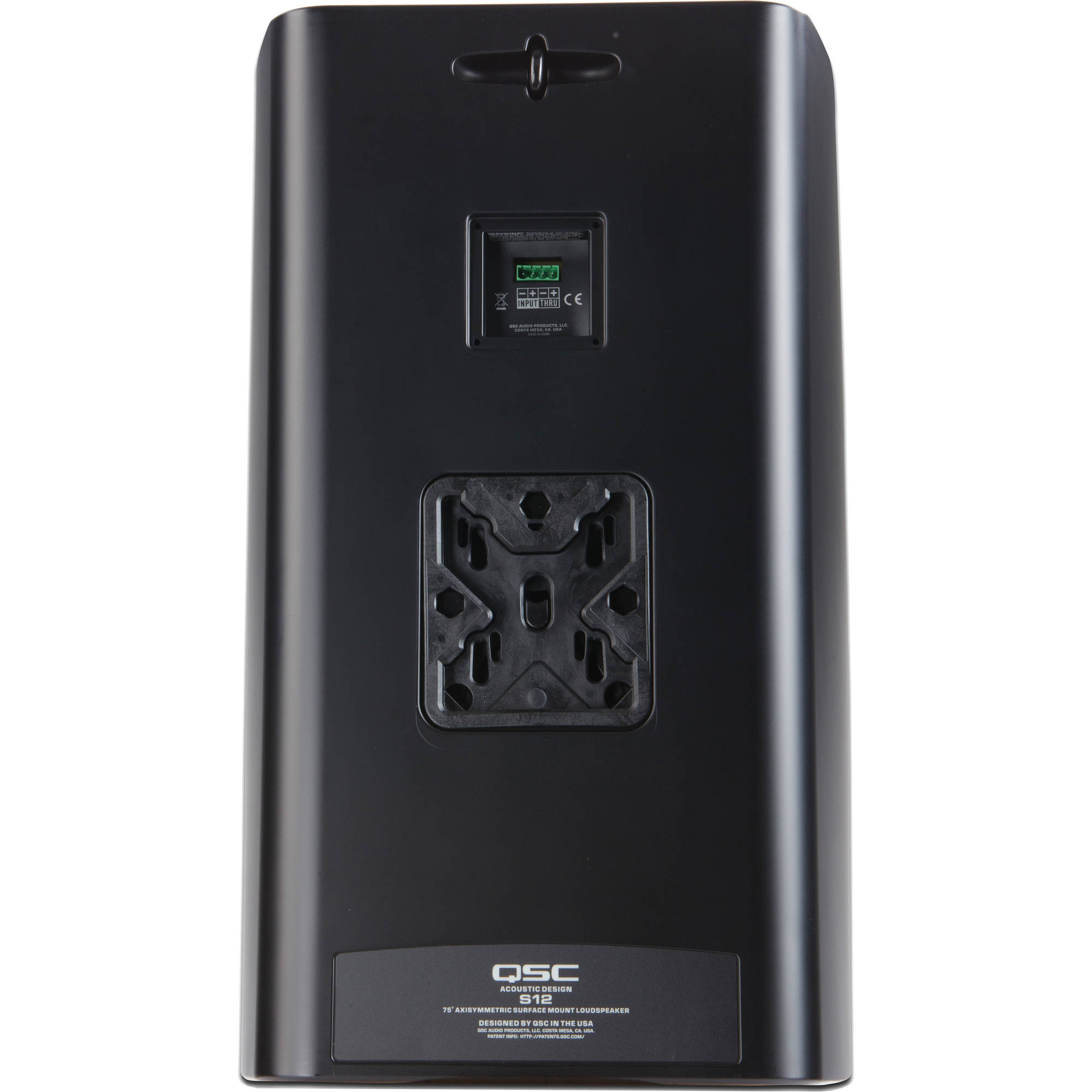 QSC AD-S12 AcousticDesign Series 12" 2-Way 300W Surface-Mount Loudspeaker (Single, Black)