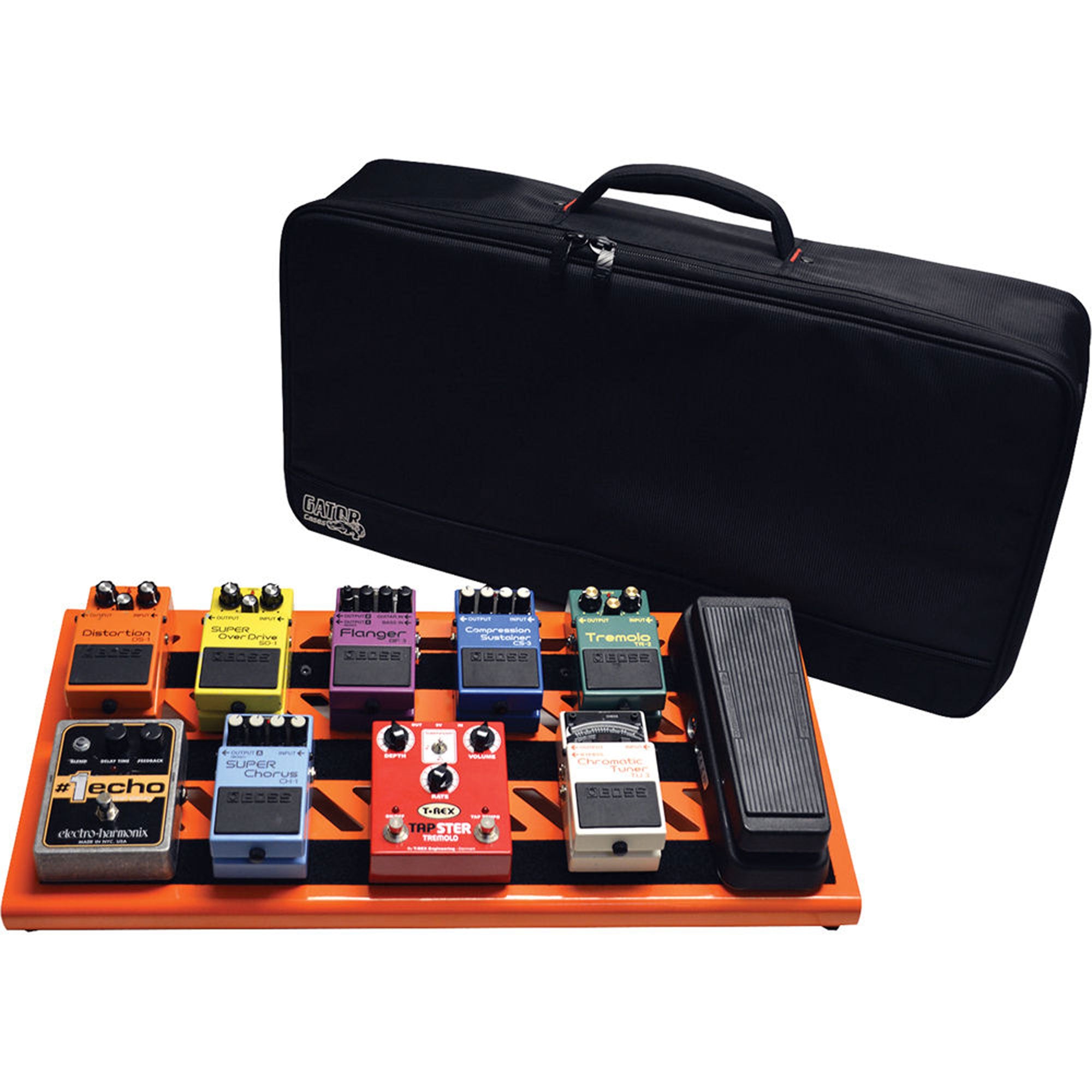 Gator Cases GPB-BAK-OR Large British Orange Pedal Board with Carry Bag