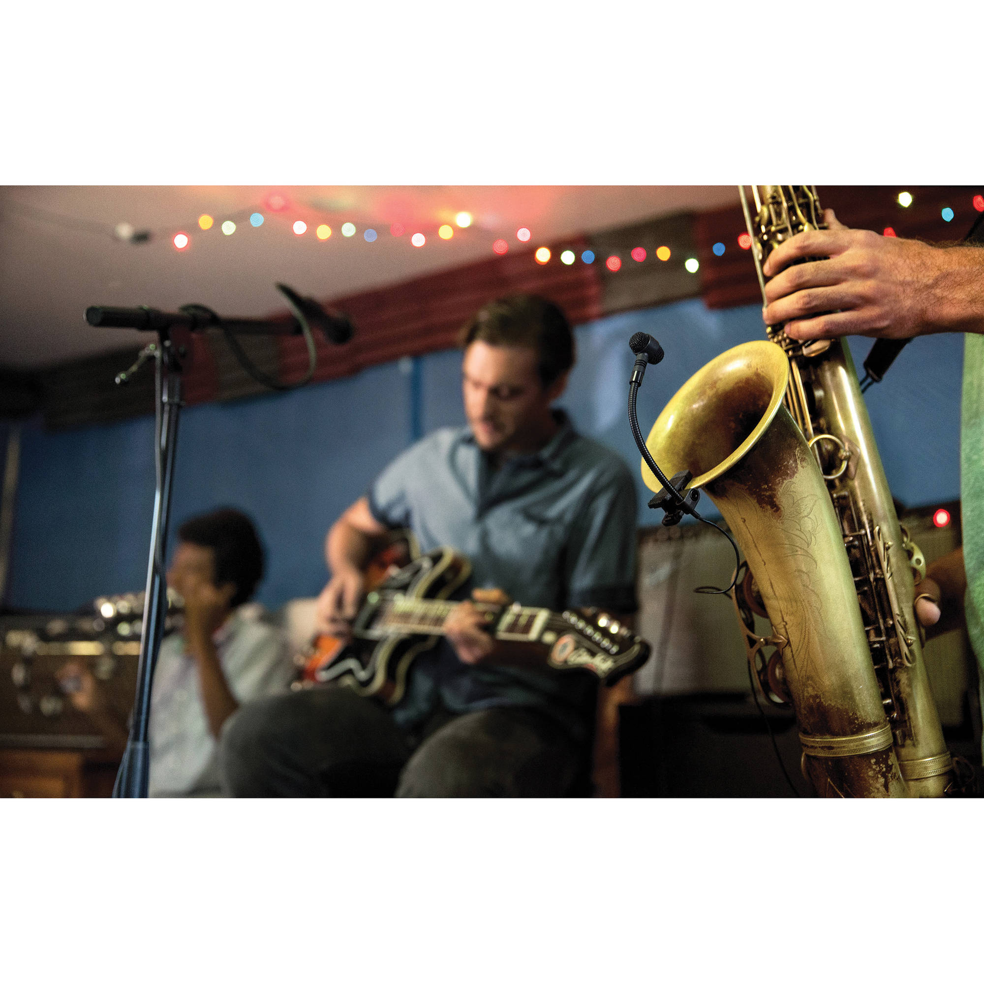 Shure PGA98H Cardioid Condenser Clip-On Horn Microphone for Wireless