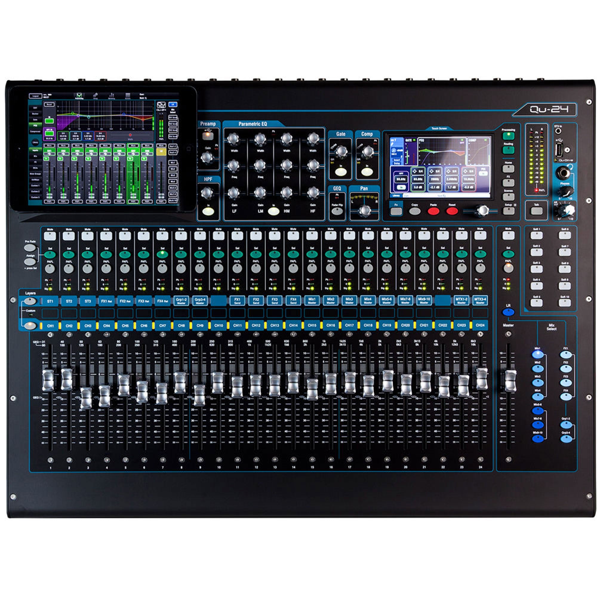 Allen & Heath Qu-24C Digital Mixer (Chrome Edition)